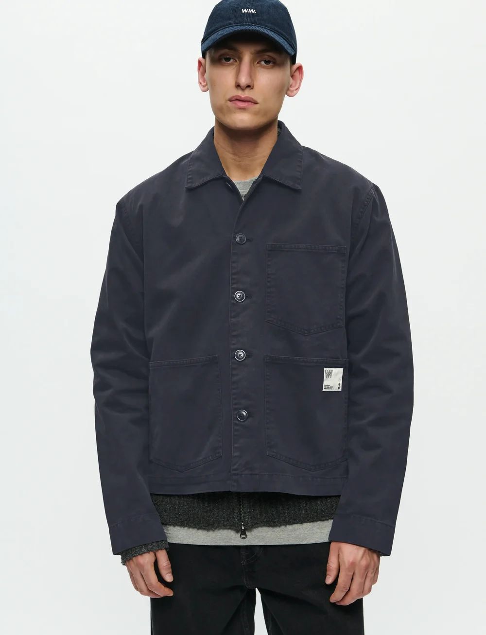 WOOD WOOD - WWStefan worker jacket 25184 - windjassen - black - 0