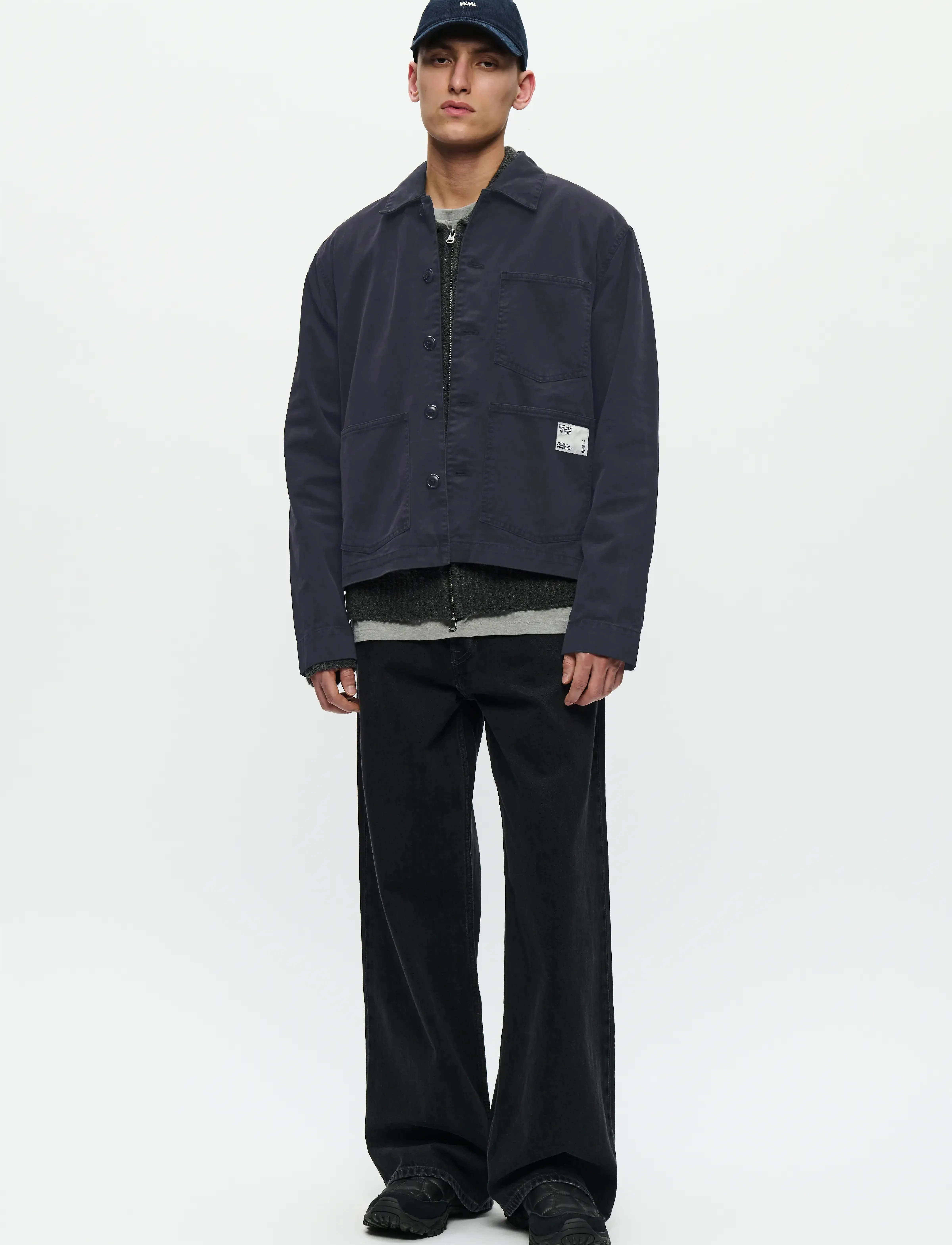 WOOD WOOD - WWStefan worker jacket 25184 - lentejassen - black - 2