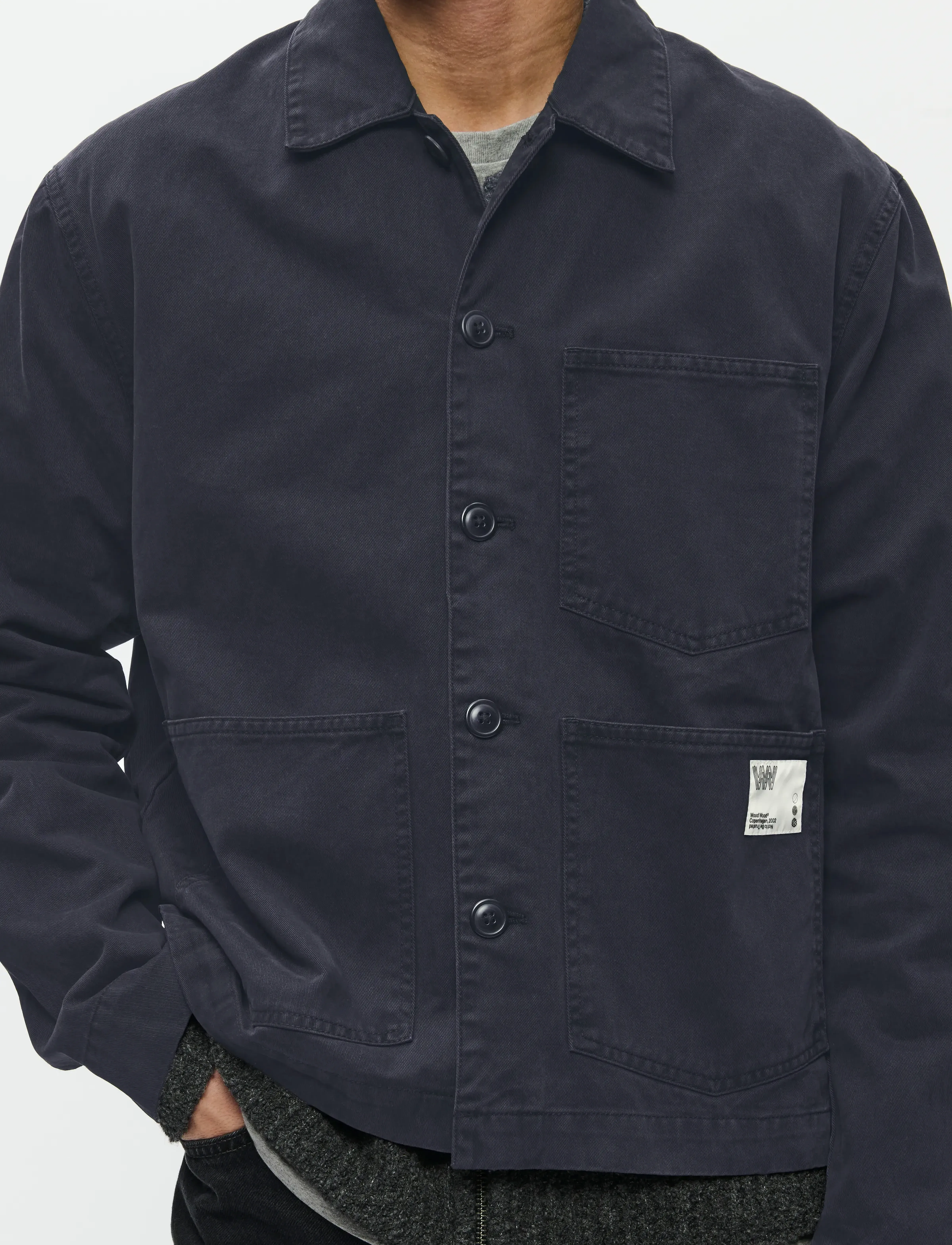 WOOD WOOD - WWStefan worker jacket 25184 - lentejassen - black - 4