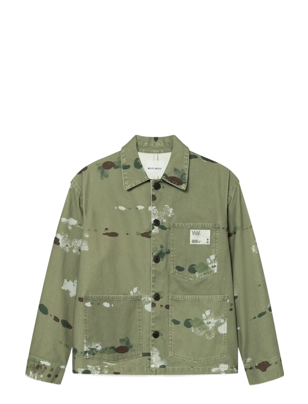 WOOD WOOD WWStefan worker jacket 25184 - Light Jackets - CAMO DROPS / green
