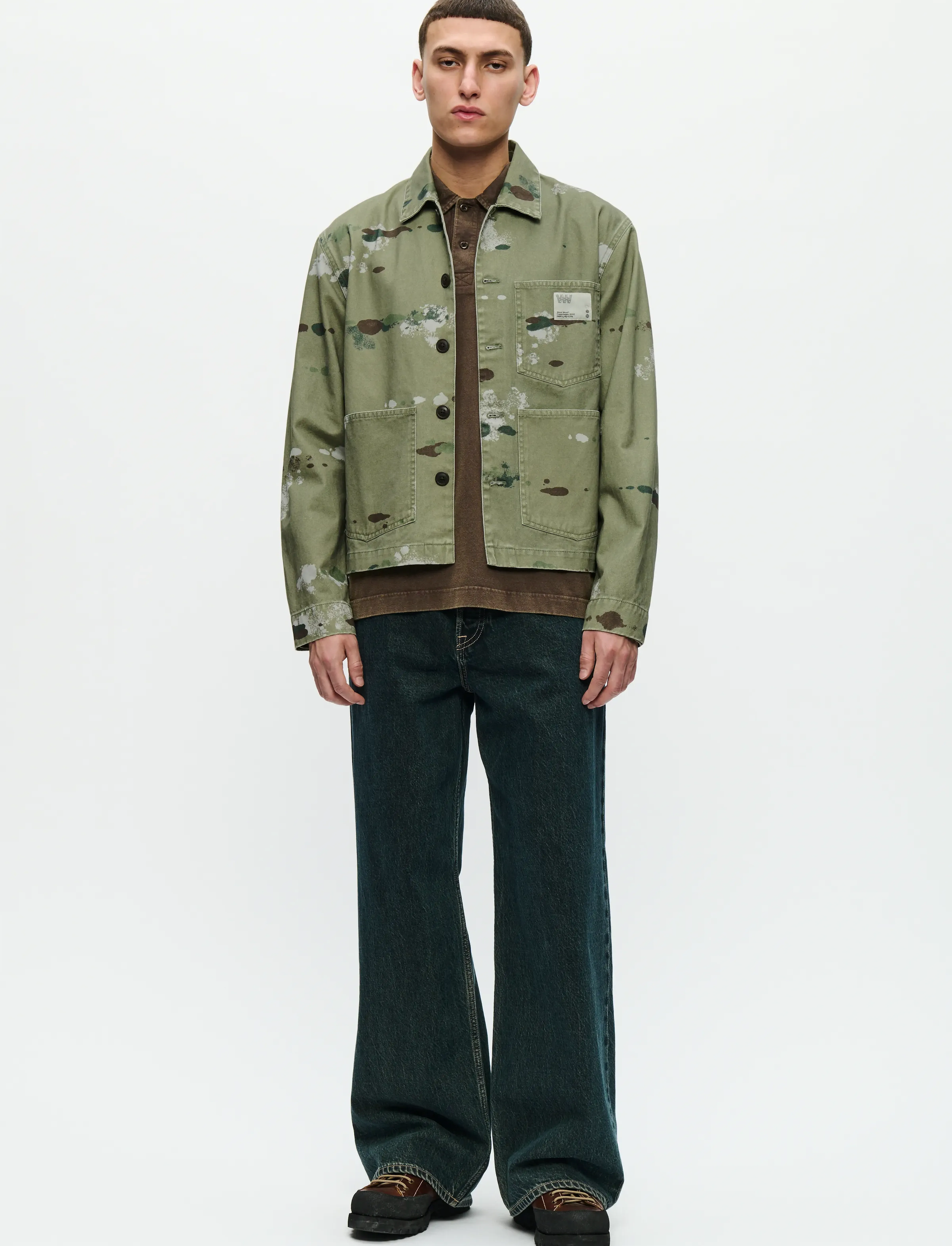 WOOD WOOD - WWStefan worker jacket 25184 - spring jackets - camo drops - 2