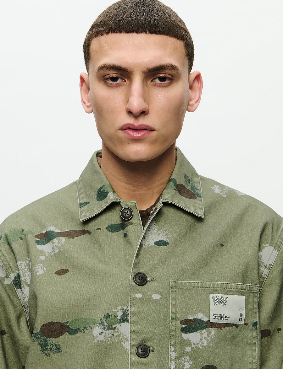 WOOD WOOD - WWStefan worker jacket 25184 - höstjackor - camo drops - 4