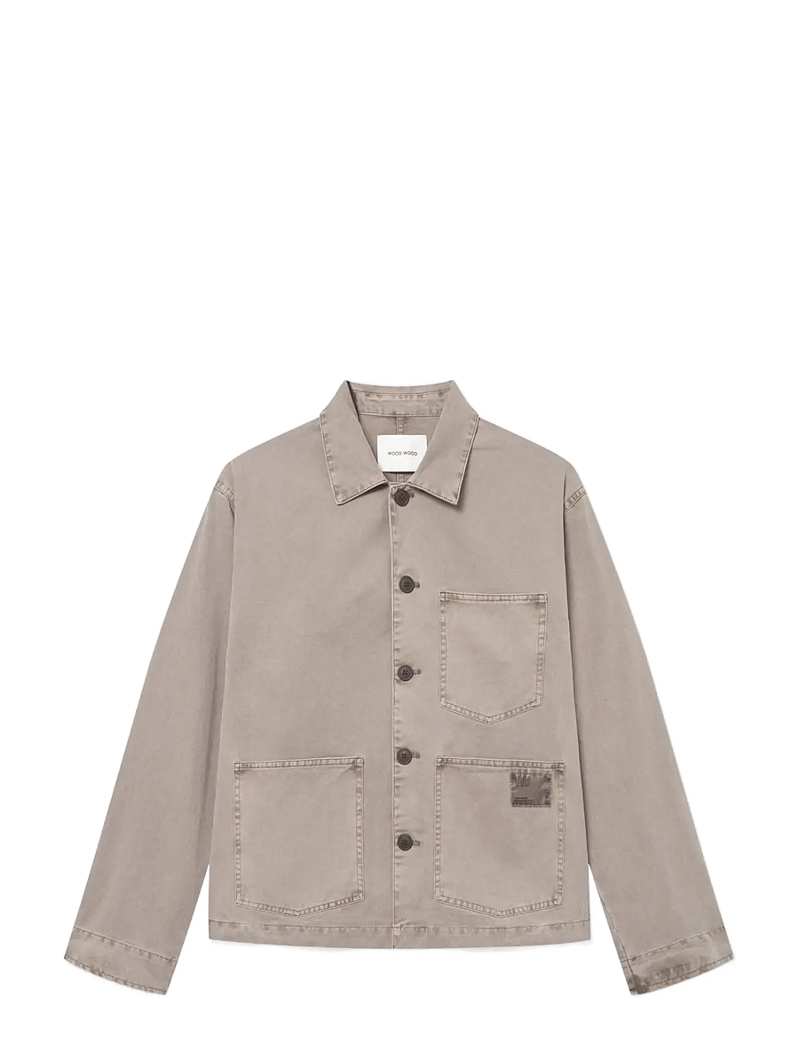 WOOD WOOD - WWStefan worker jacket 25184 - fall jackets - fallen rock - 1