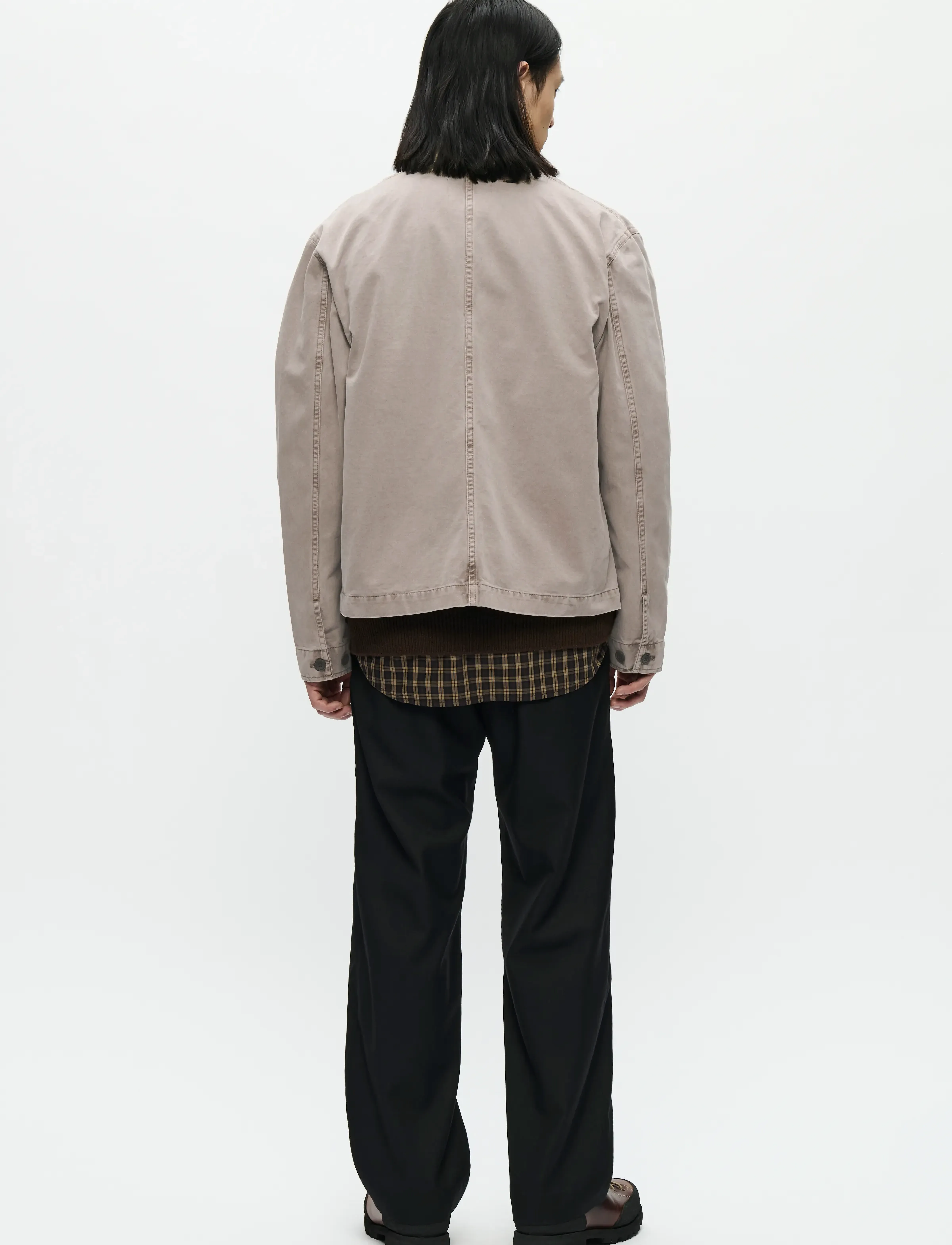WOOD WOOD - WWStefan worker jacket 25184 - spring jackets - fallen rock - 3