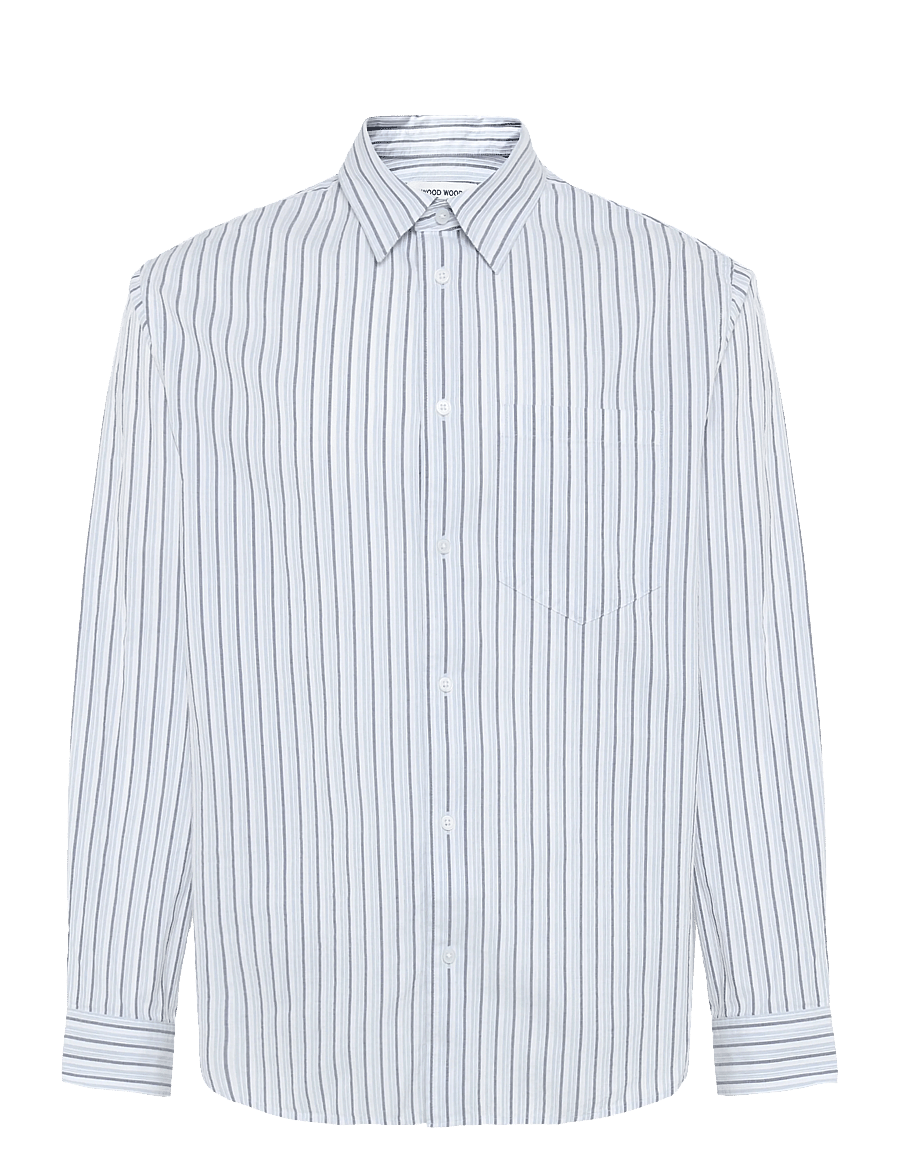 WOOD WOOD - WWNico shirt 25177 - gestreifte hemden - salute stripe - 0