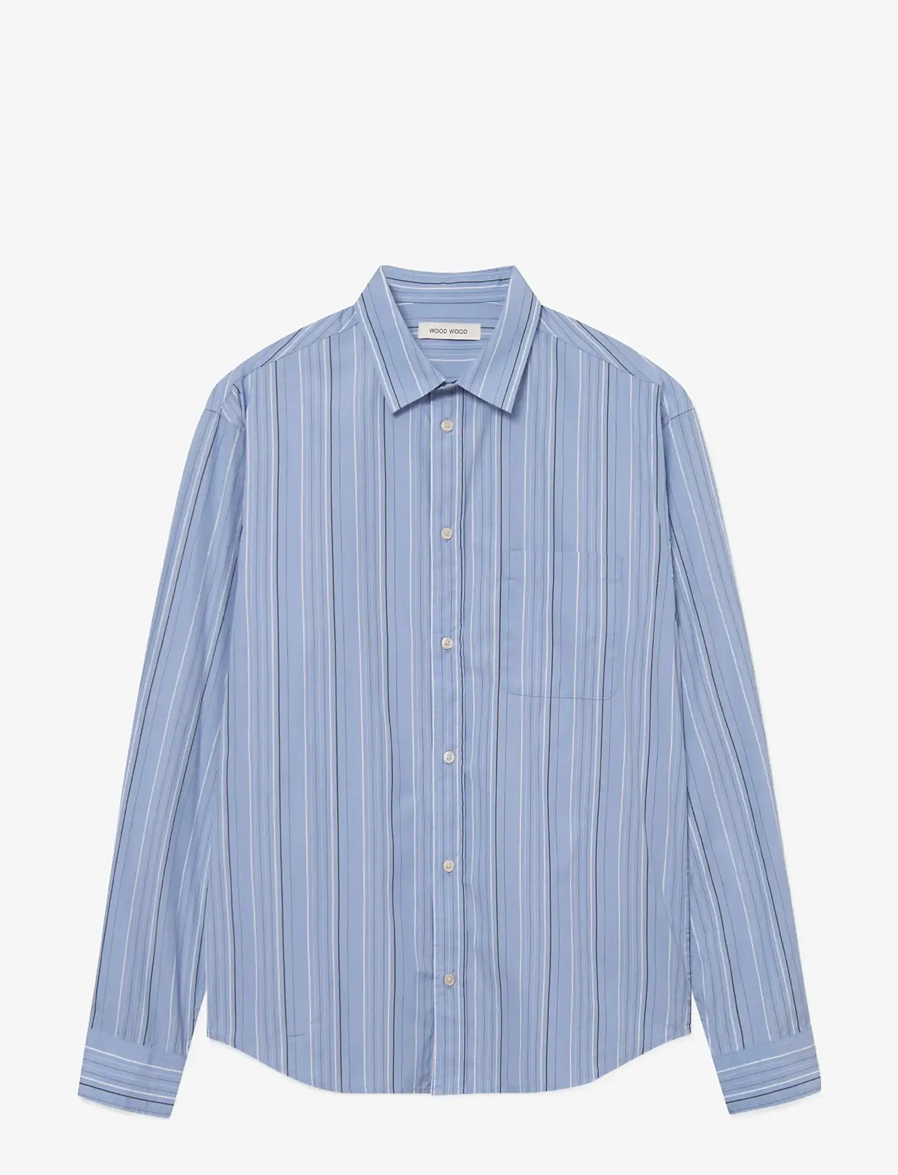 WOOD WOOD - WWCarter shirt stripe 25115 - triibulised särgid - serenity stripe - 1