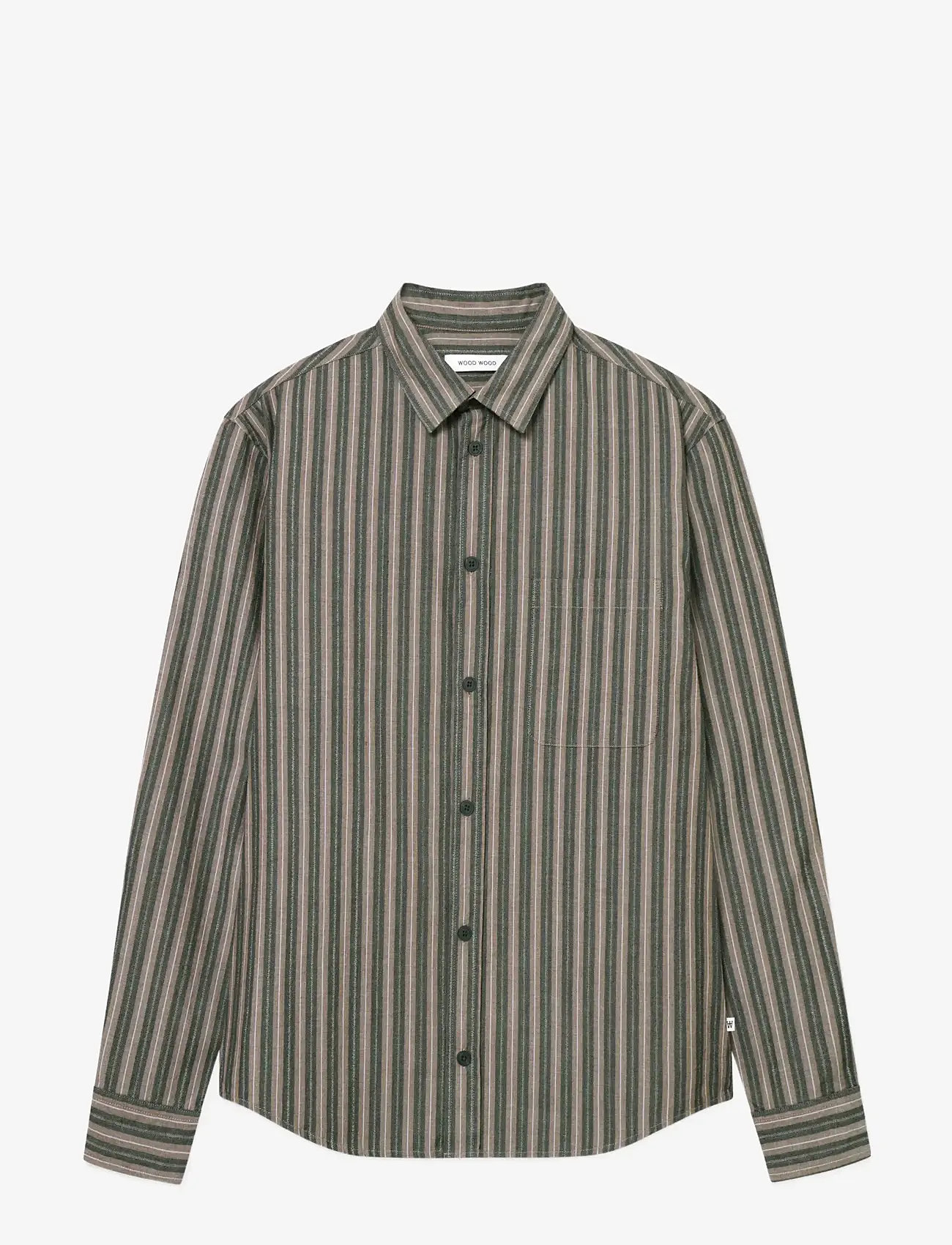 WOOD WOOD - WWCarter shirt 25200 - stribede skjorter - decadent chocolate stripe - 1