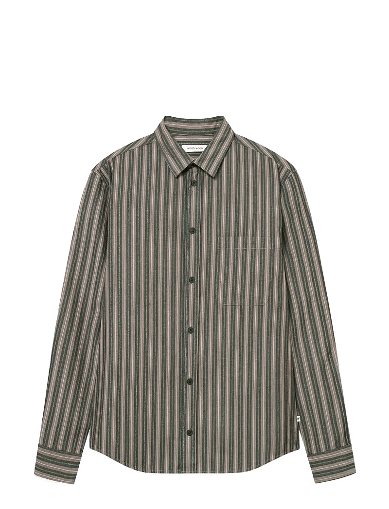 WOOD WOOD - WWCarter shirt 25200 - stribede skjorter - decadent chocolate stripe - 1
