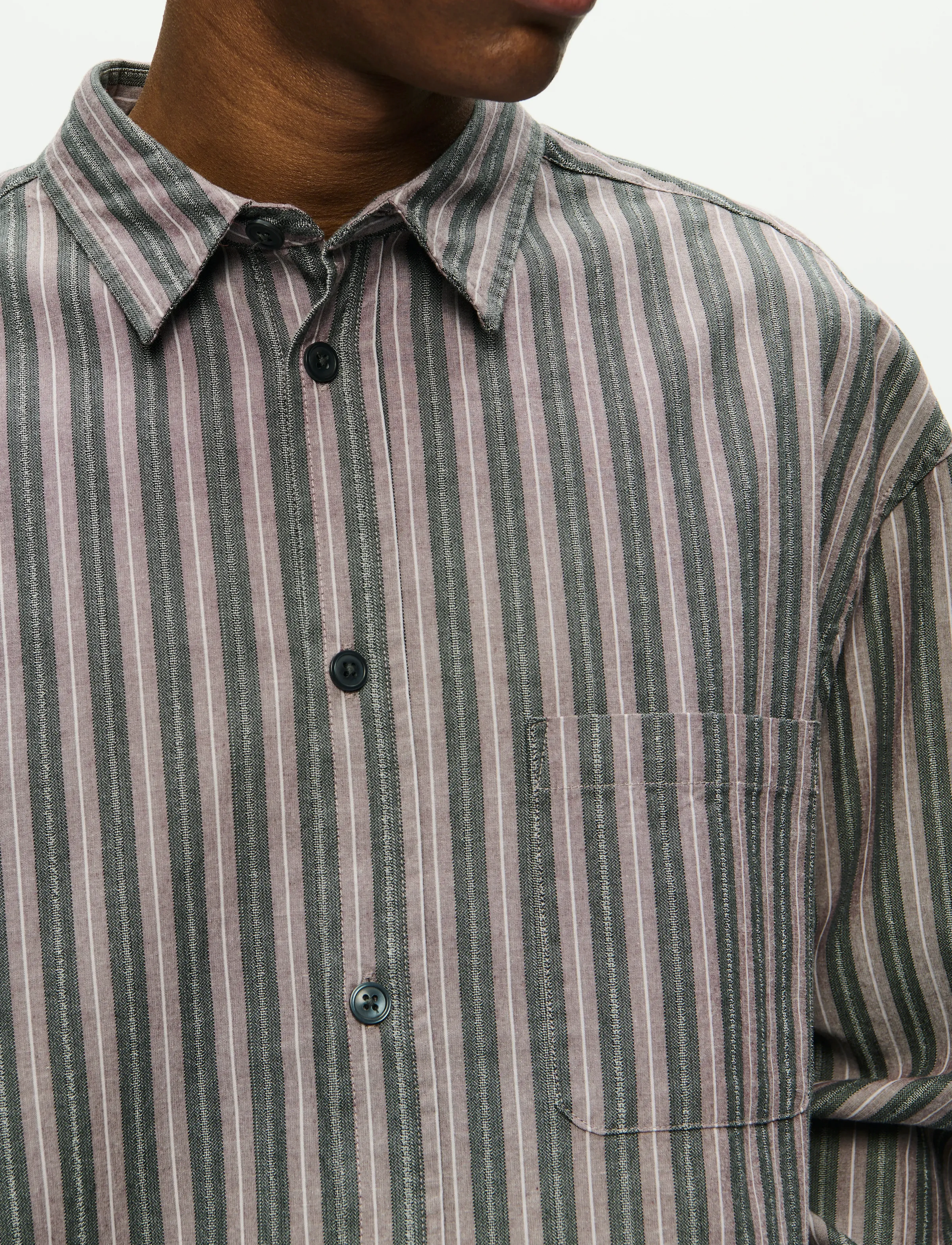 WOOD WOOD - WWCarter shirt 25200 - basic skjorter - decadent chocolate stripe - 4