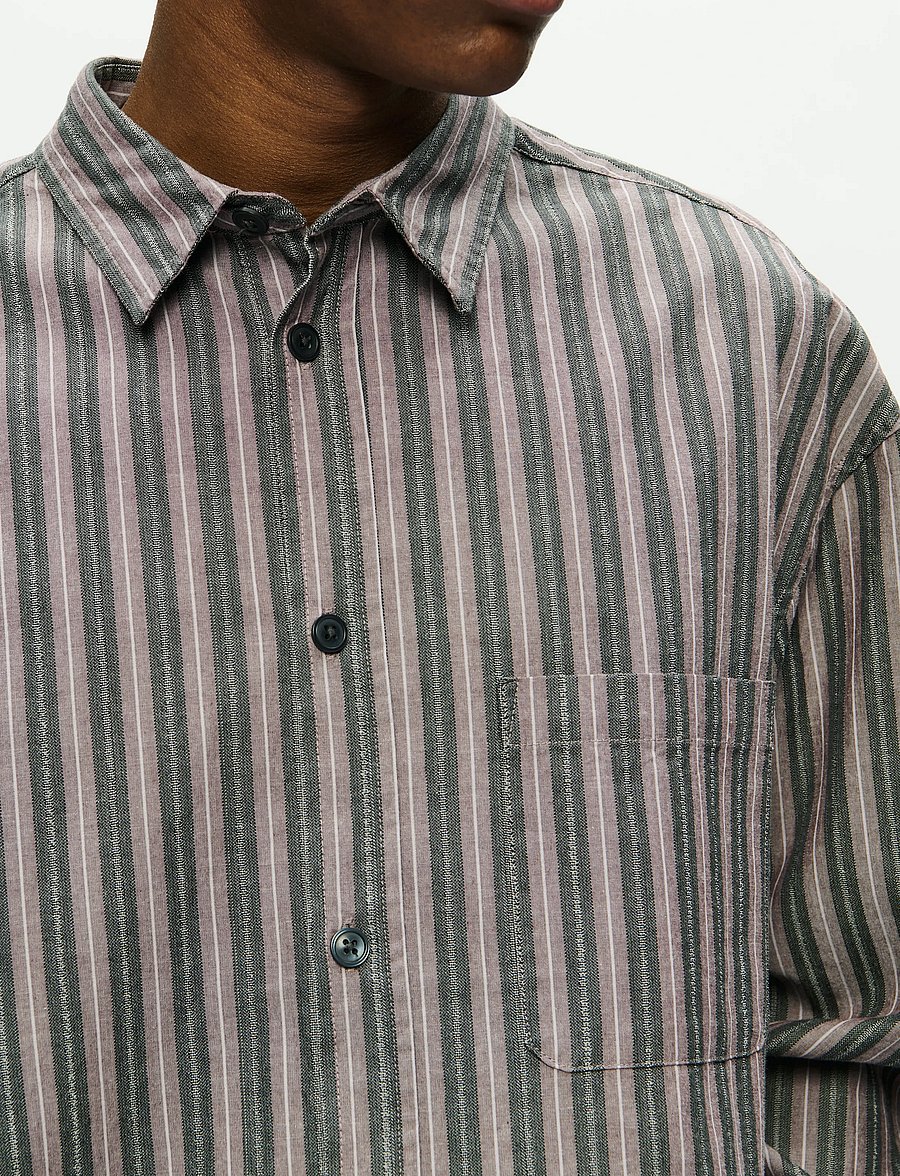 WOOD WOOD - WWCarter shirt 25200 - basic skjorter - decadent chocolate stripe - 4