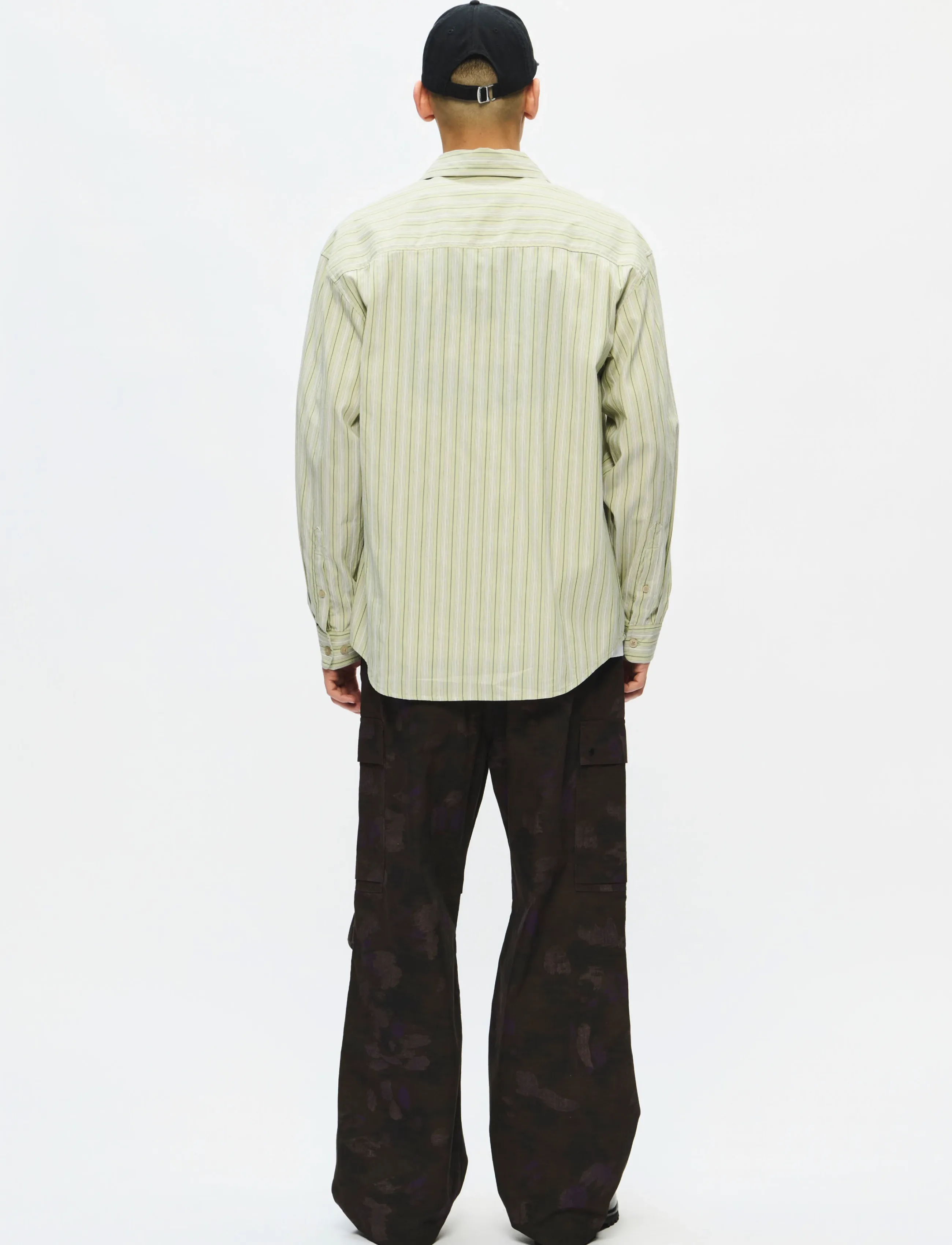 WOOD WOOD - WWCarter shirt 25200 - tavalised t-särgid - celadon green stripe - 3