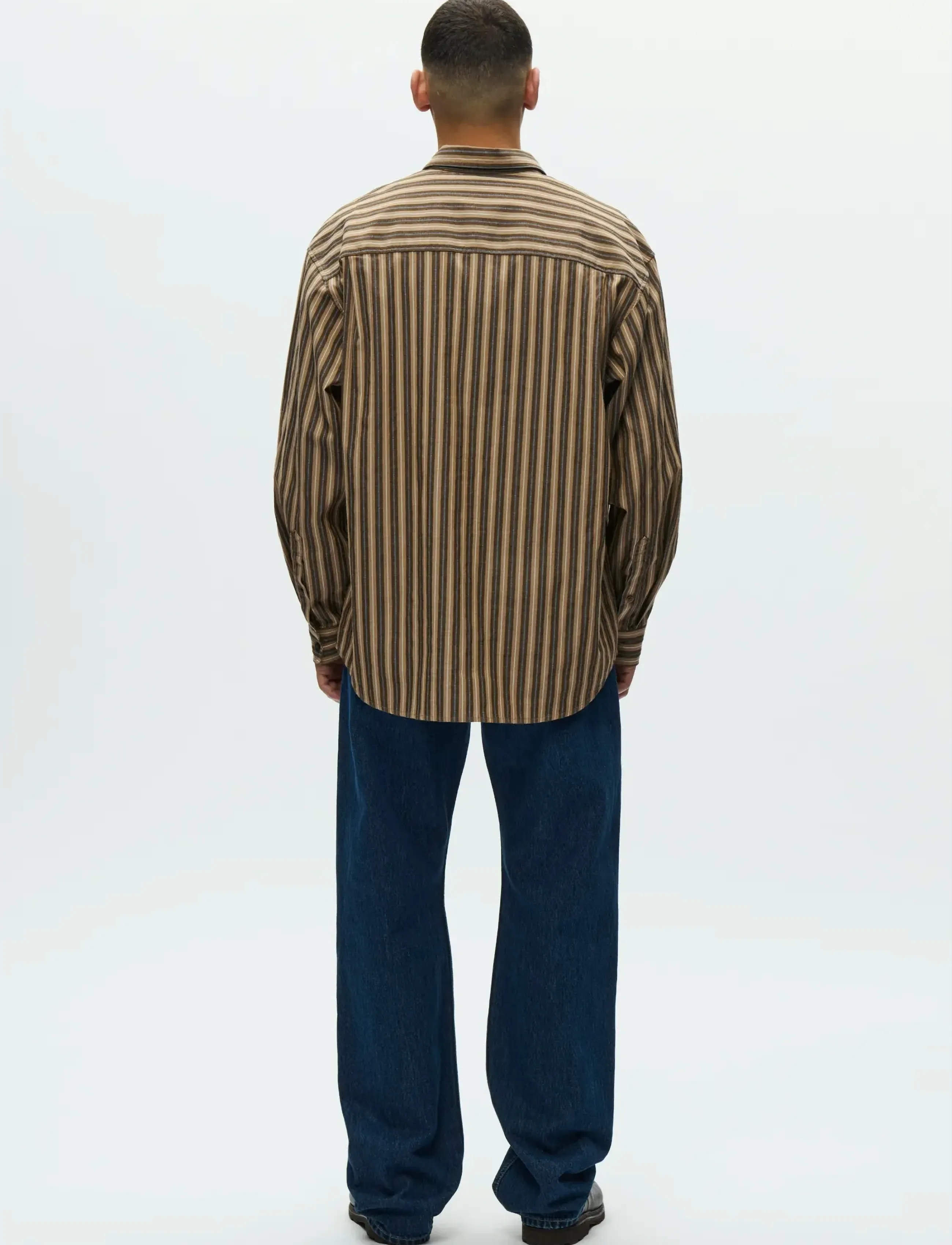 WOOD WOOD - WWCarter shirt 25200 - basic skjorter - desert palm stripe - 3