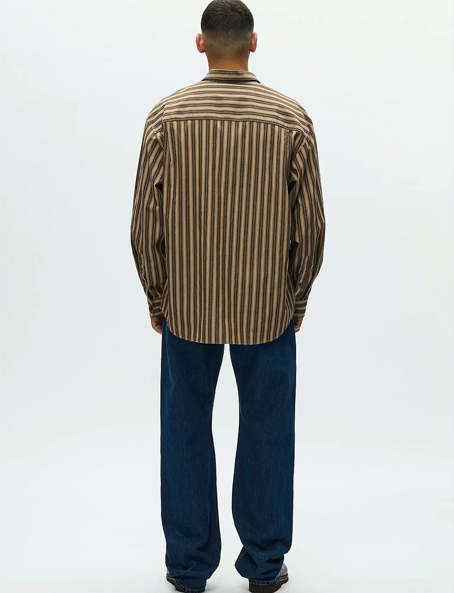 WOOD WOOD - WWCarter shirt 25200 - basic skjorter - desert palm stripe - 3