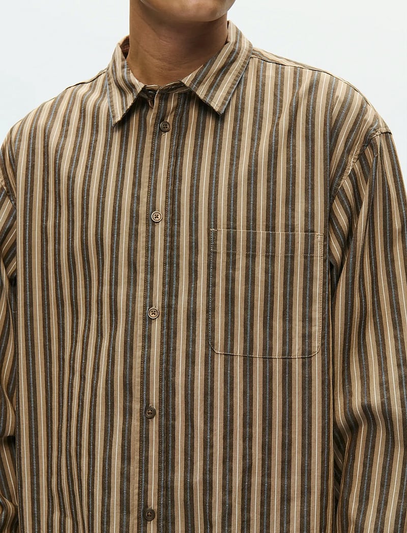 WOOD WOOD - WWCarter shirt 25200 - basic skjorter - desert palm stripe - 4