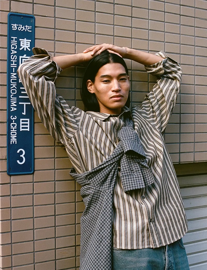 WOOD WOOD - WWCarter shirt 25200 - basic skjorter - desert palm stripe - 5