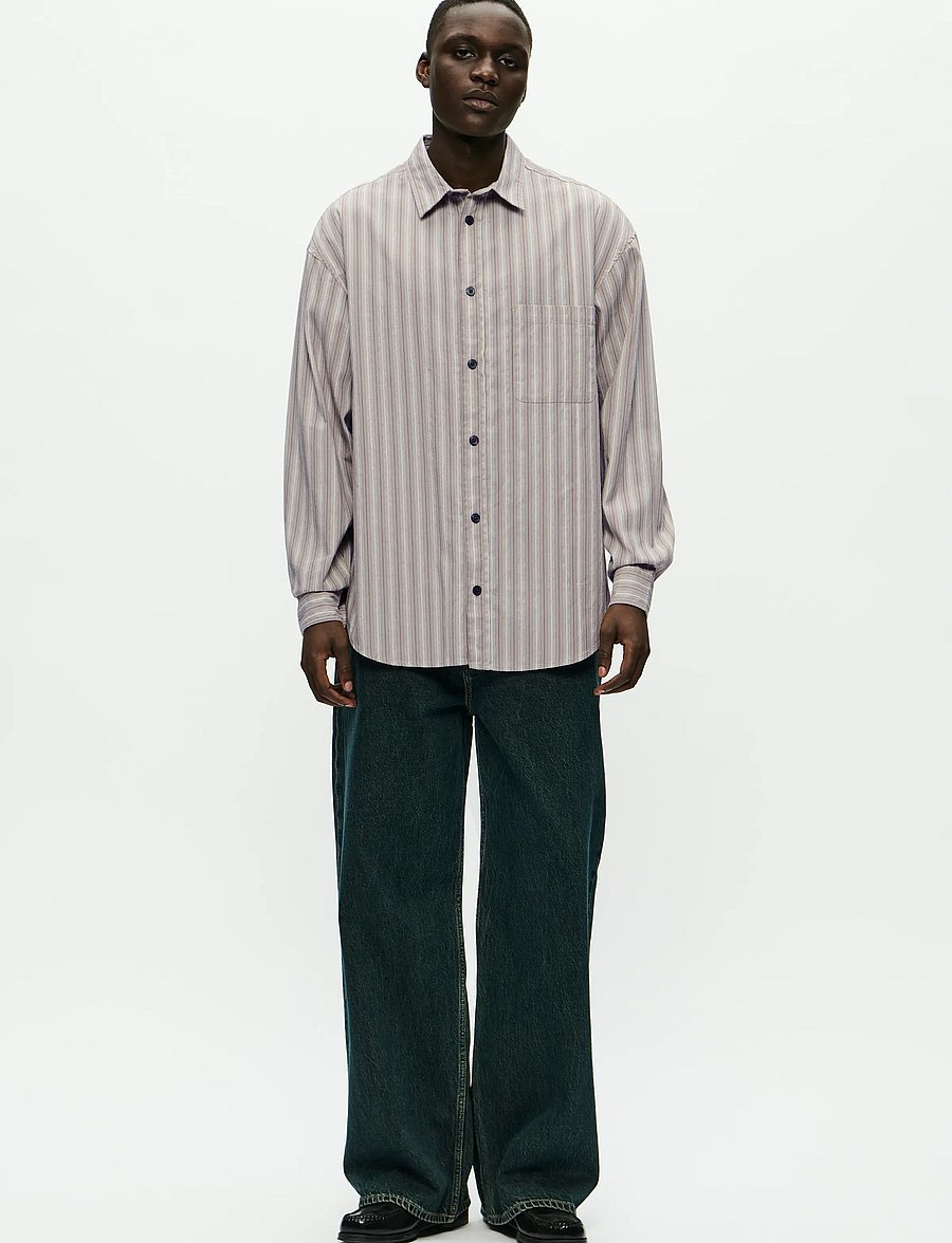 WOOD WOOD - WWCarter shirt 25200 - basic skjorter - fallen rock stripe - 2