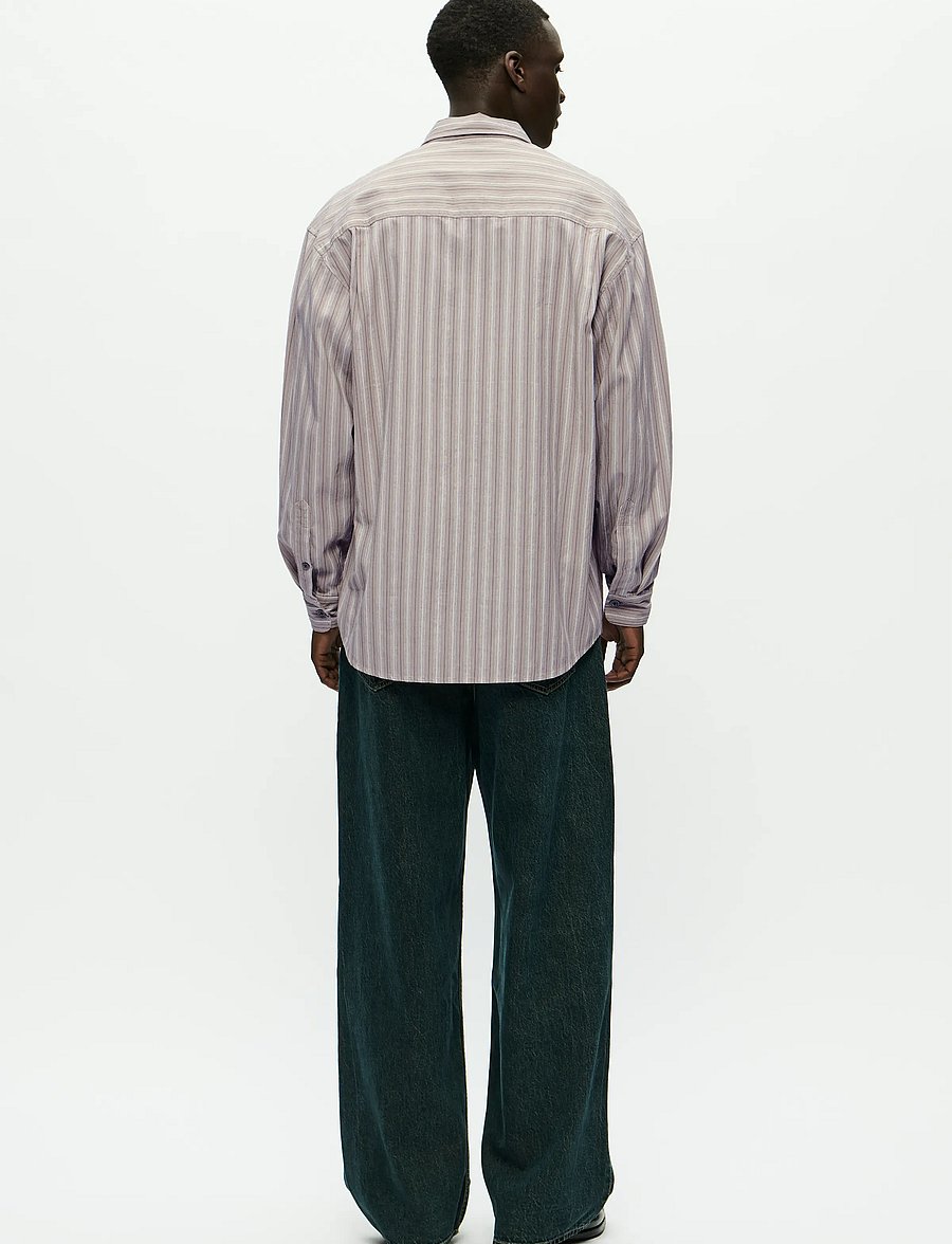 WOOD WOOD - WWCarter shirt 25200 - basic skjorter - fallen rock stripe - 3