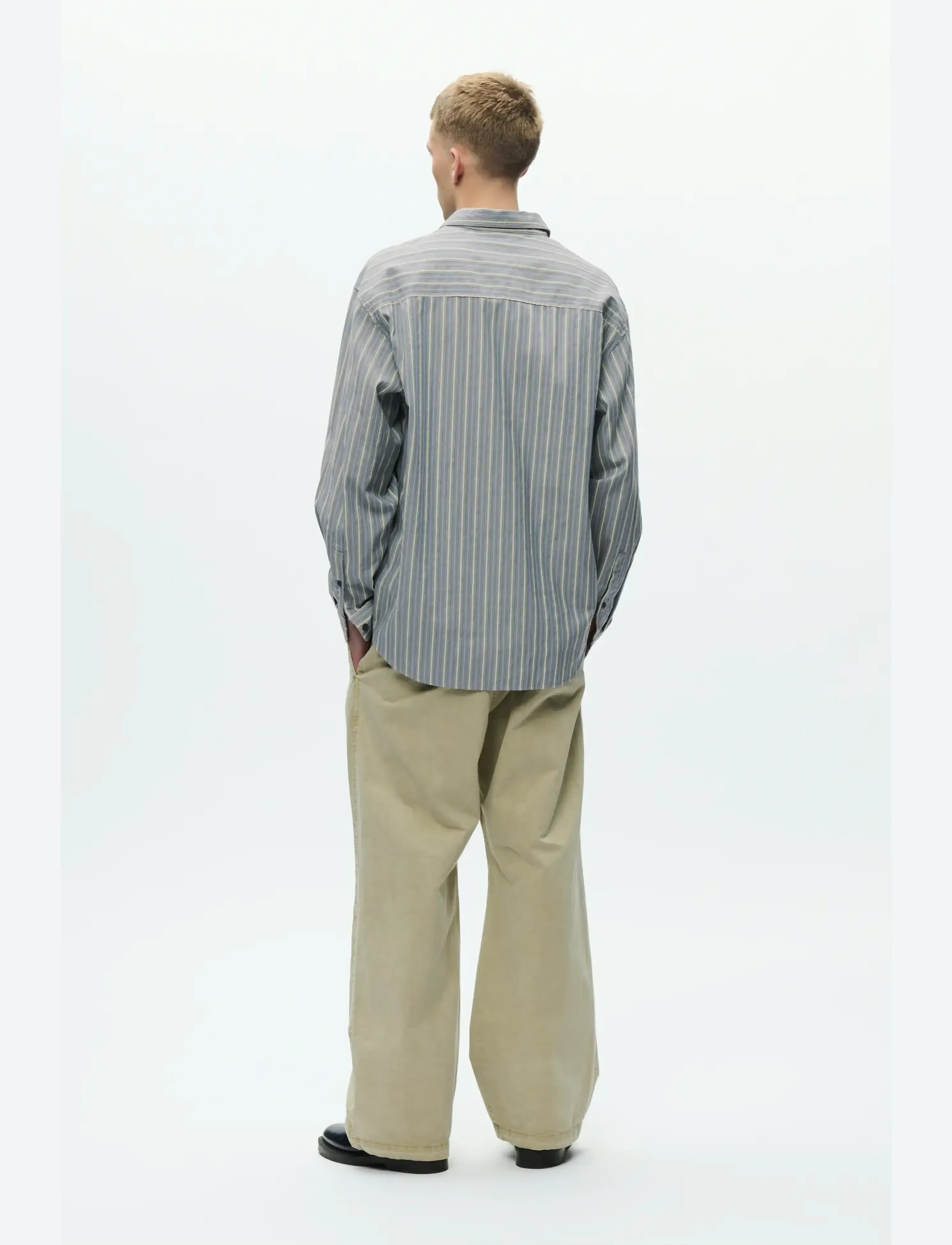 WOOD WOOD - WWCarter shirt 25200 - basic skjortor - vintage blue stripe - 3