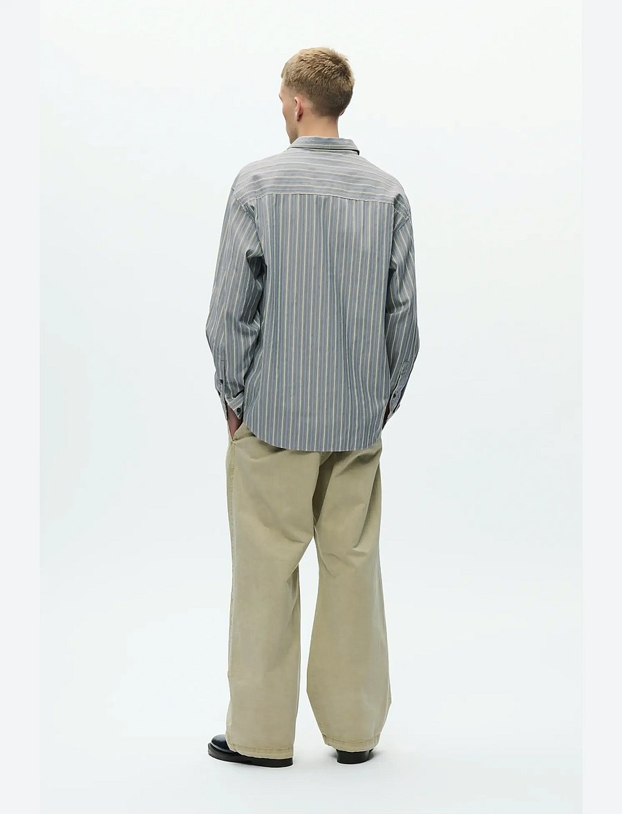 WOOD WOOD - WWCarter shirt 25200 - basic skjortor - vintage blue stripe - 3