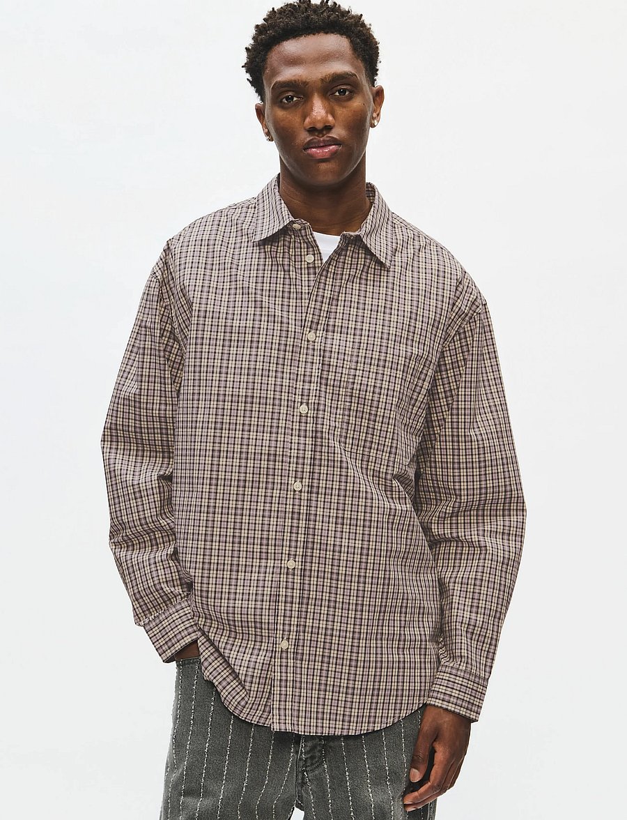 WOOD WOOD - WWCarter shirt check 25115 - karierte hemden - minimal gray check - 0