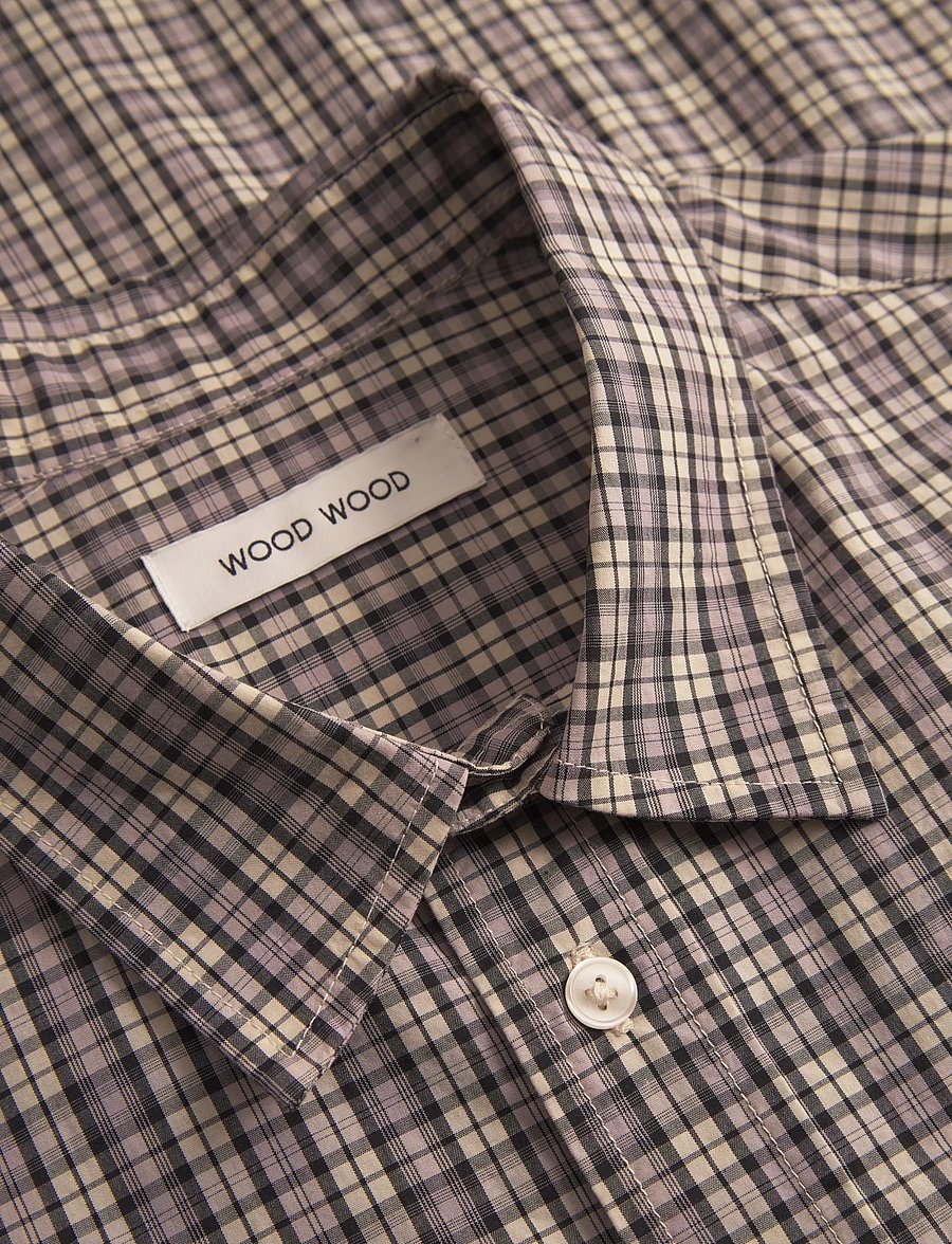 WOOD WOOD - WWCarter shirt check 25115 - karierte hemden - minimal gray check - 5