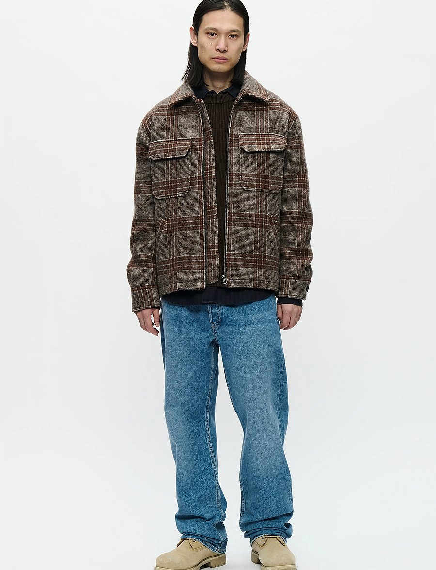 WOOD WOOD - WWLam jacket 25176 - herbstjacken - mahogany check - 2