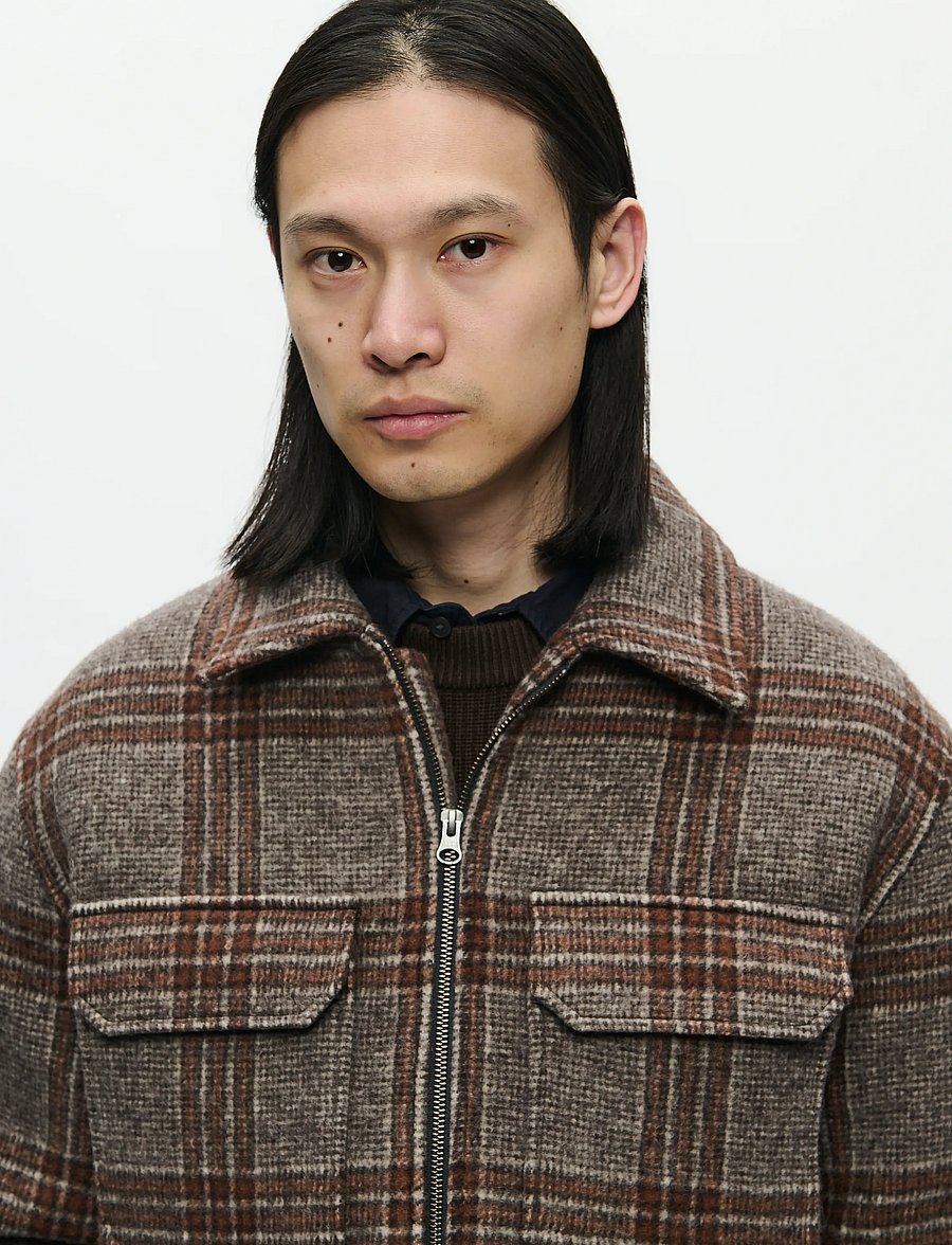 WOOD WOOD - WWLam jacket 25176 - herbstjacken - mahogany check - 4