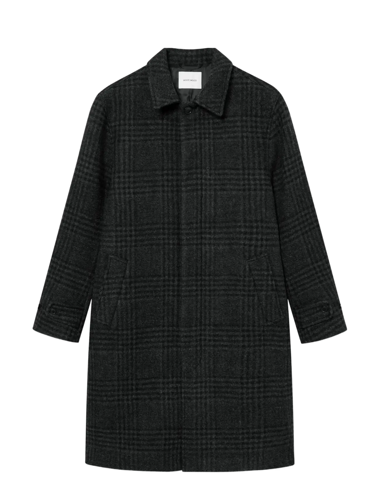 WOOD WOOD WWjonas coat 25182 - Frakker - BLACK CHECK / black