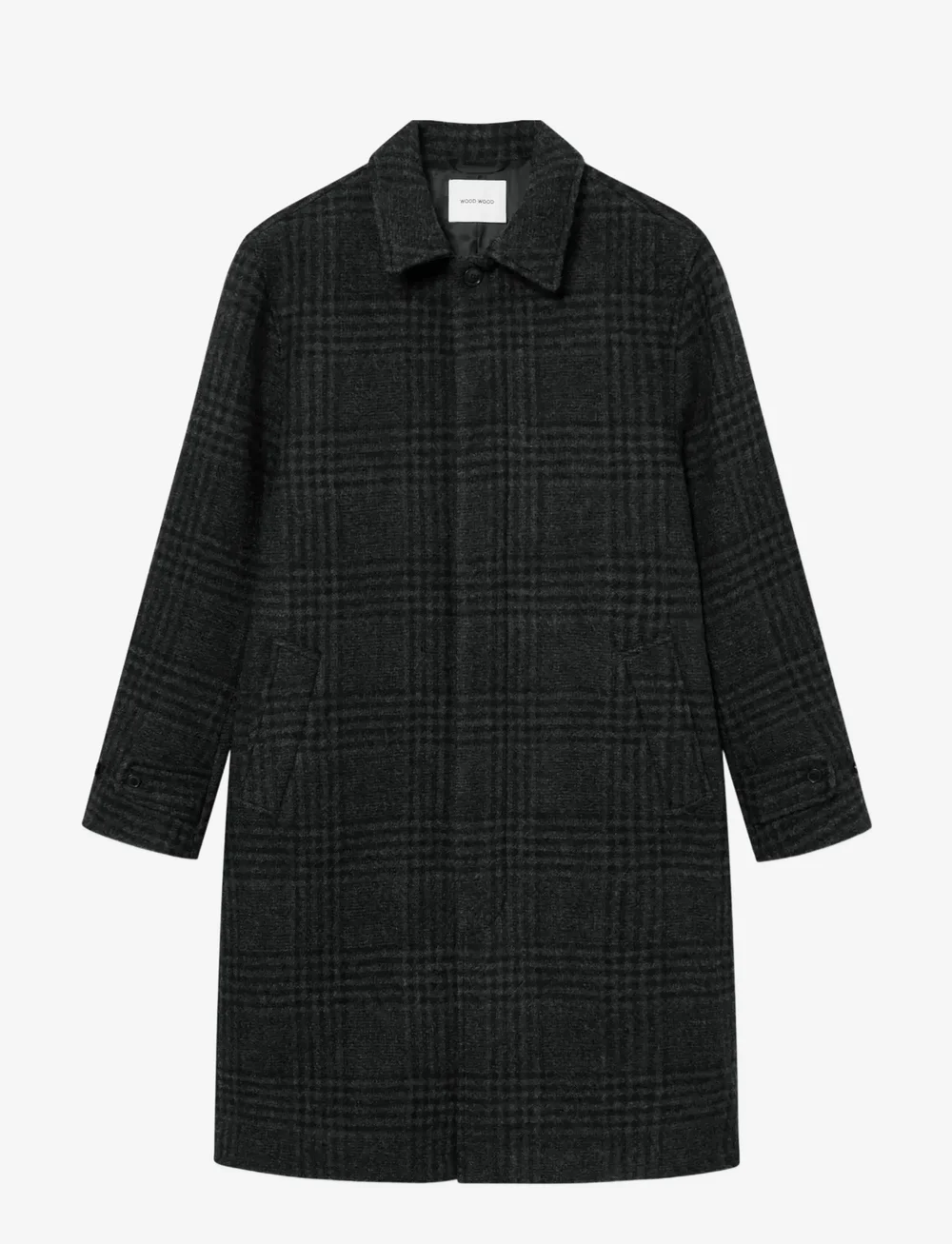 WOOD WOOD - WWjonas coat 25182 - vinterjakker - black check - 1