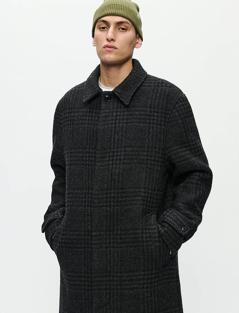 WOOD WOOD - WWjonas coat 25182 - vinterjackor - black check - 0
