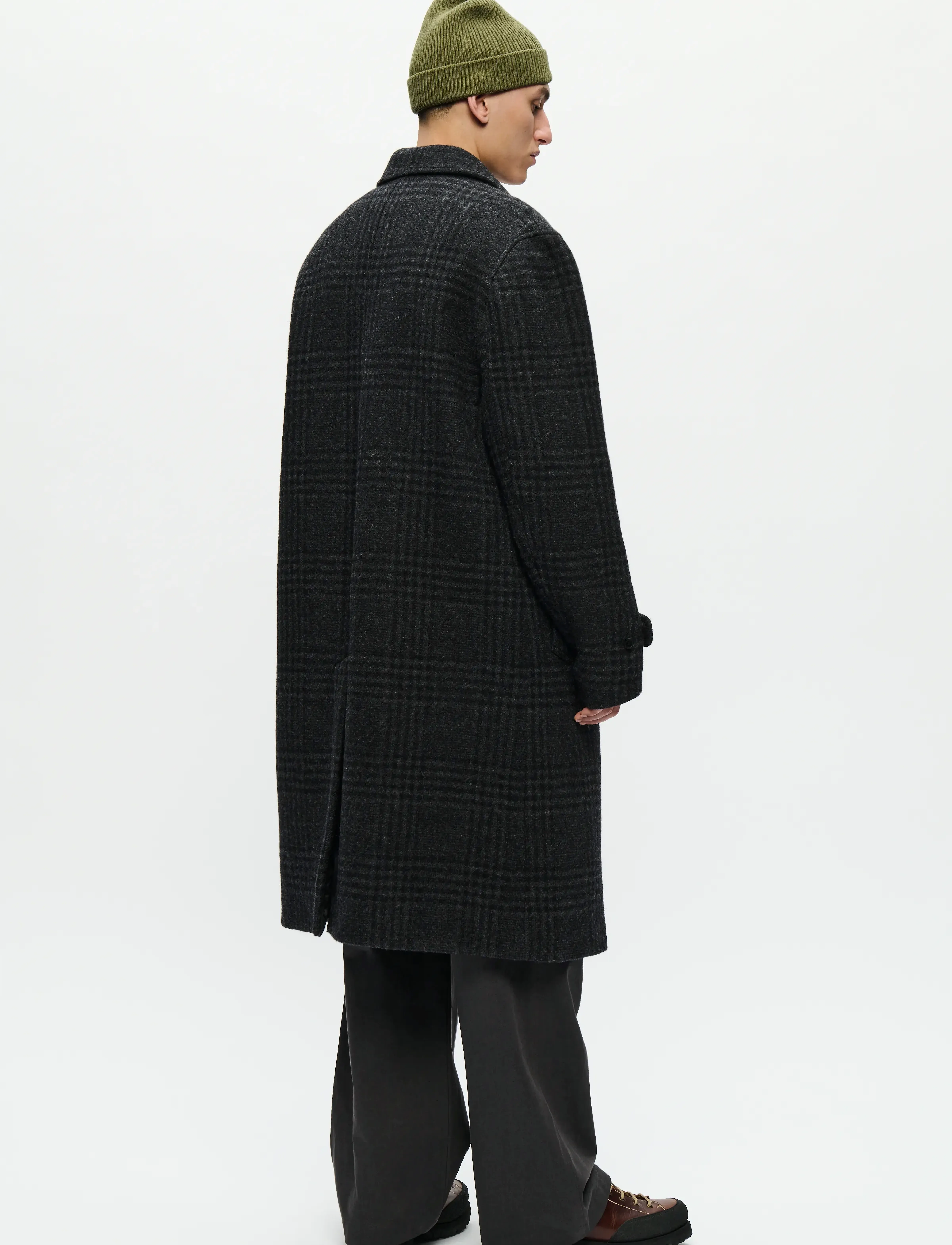 WOOD WOOD - WWjonas coat 25182 - wollmäntel - black check - 3