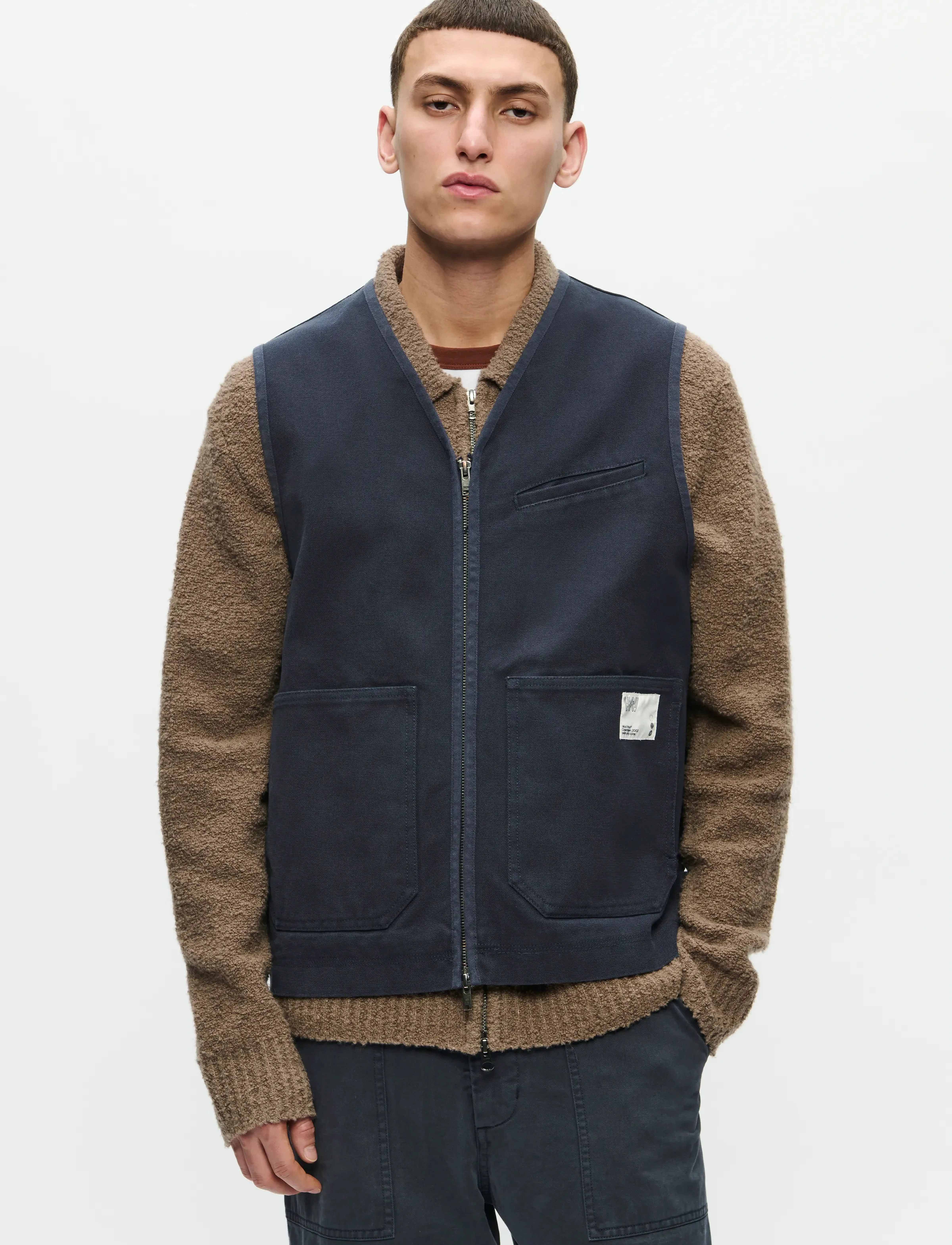 WOOD WOOD WWBo vest 25197 - Kleidung - SALUTE / navy