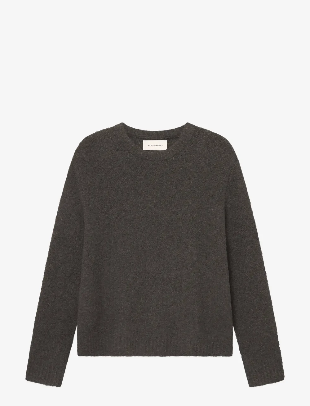 WOOD WOOD - WWAndy crew neck 25191 - rundhals - black sand - 1