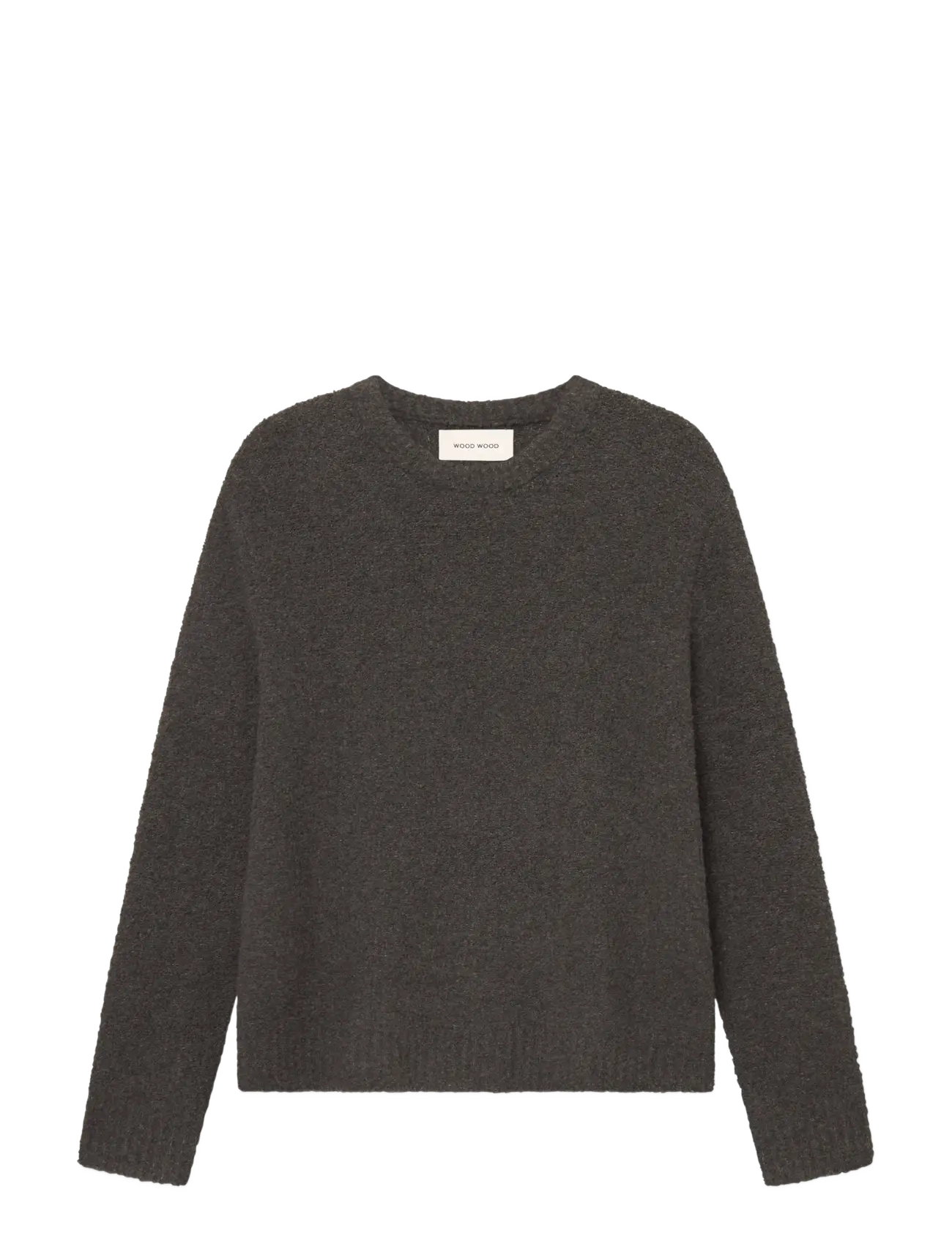 WOOD WOOD WWAndy crew neck 25191 - Strickmode - BLACK SAND / black