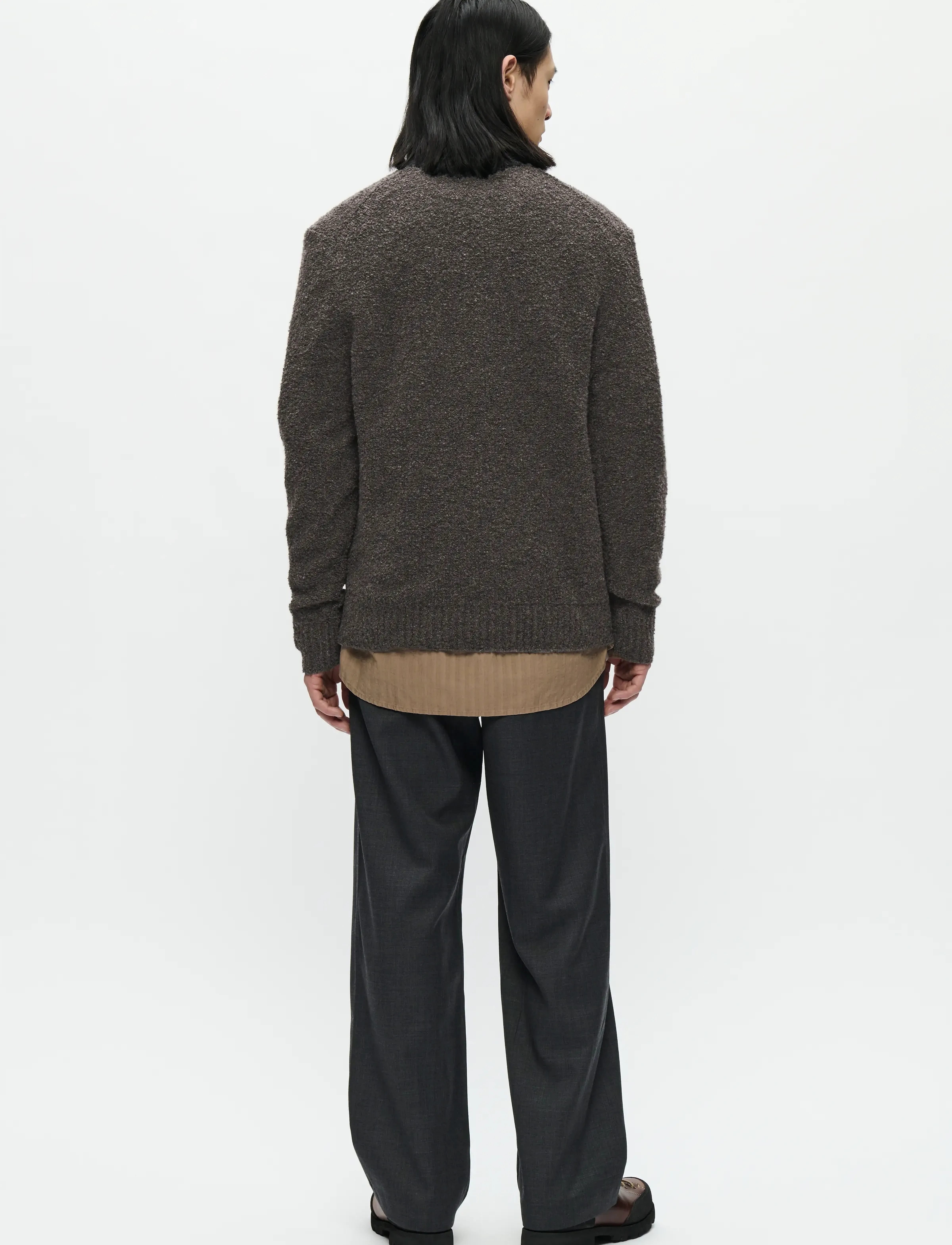 WOOD WOOD - WWAndy crew neck 25191 - rund hals - black sand - 3
