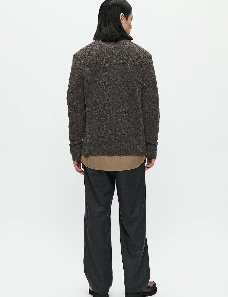 WOOD WOOD - WWAndy crew neck 25191 - Ümara kaelusega - black sand - 3