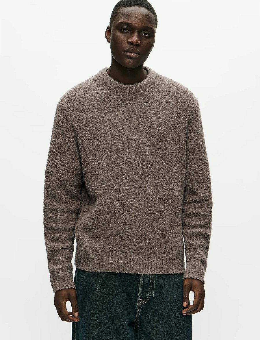 WOOD WOOD - WWAndy crew neck 25191 - Ümara kaelusega - fallen rock - 0