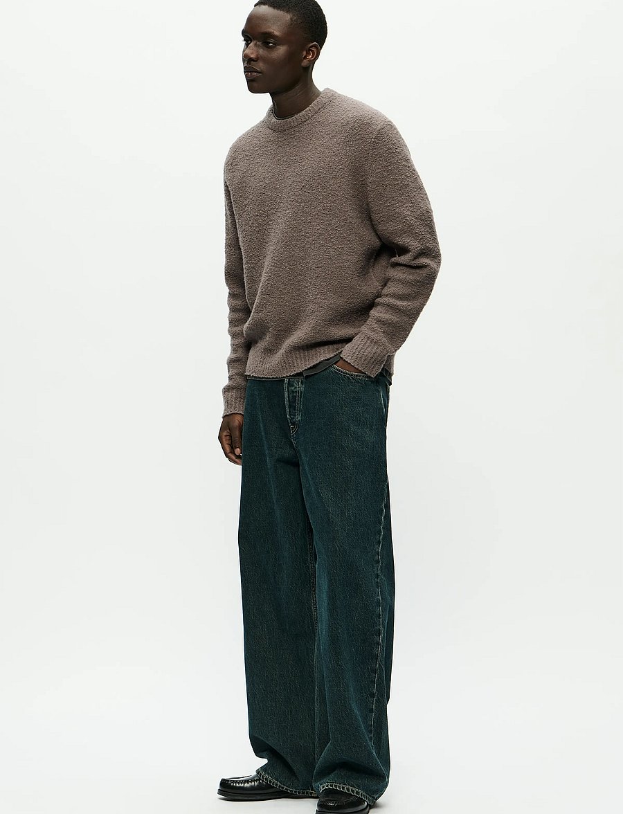 WOOD WOOD - WWAndy crew neck 25191 - Ümara kaelusega - fallen rock - 2