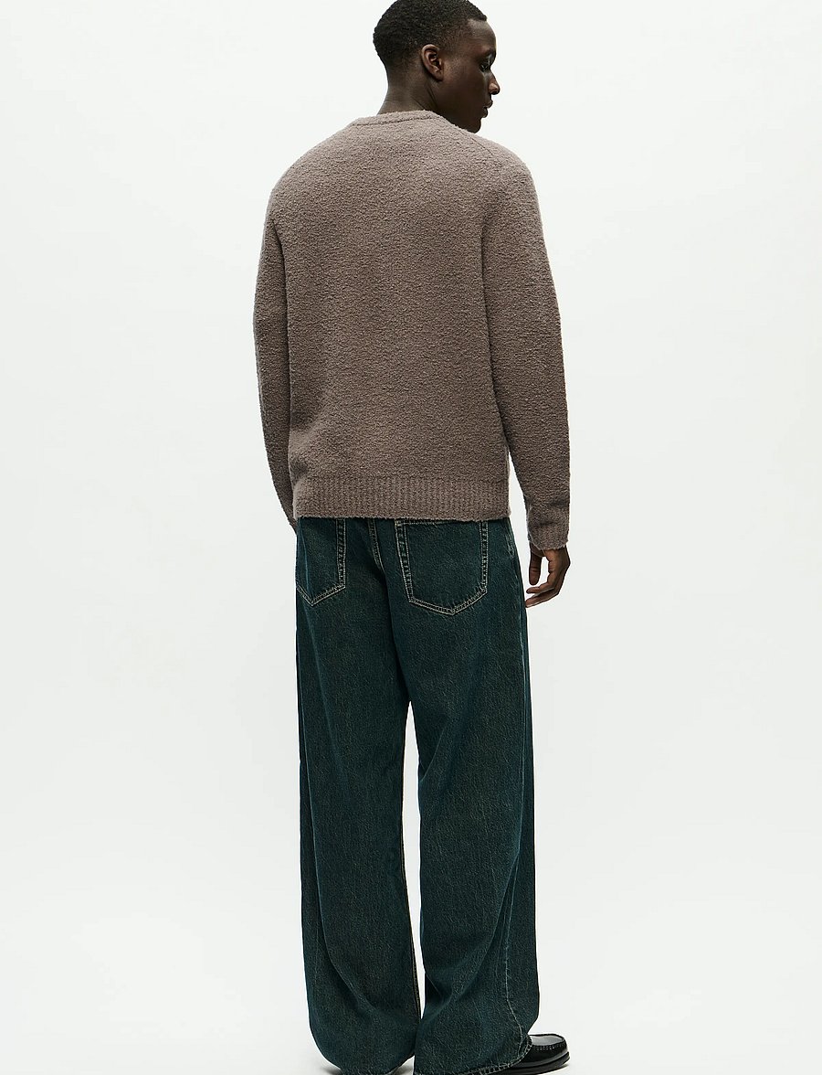 WOOD WOOD - WWAndy crew neck 25191 - Ümara kaelusega - fallen rock - 3