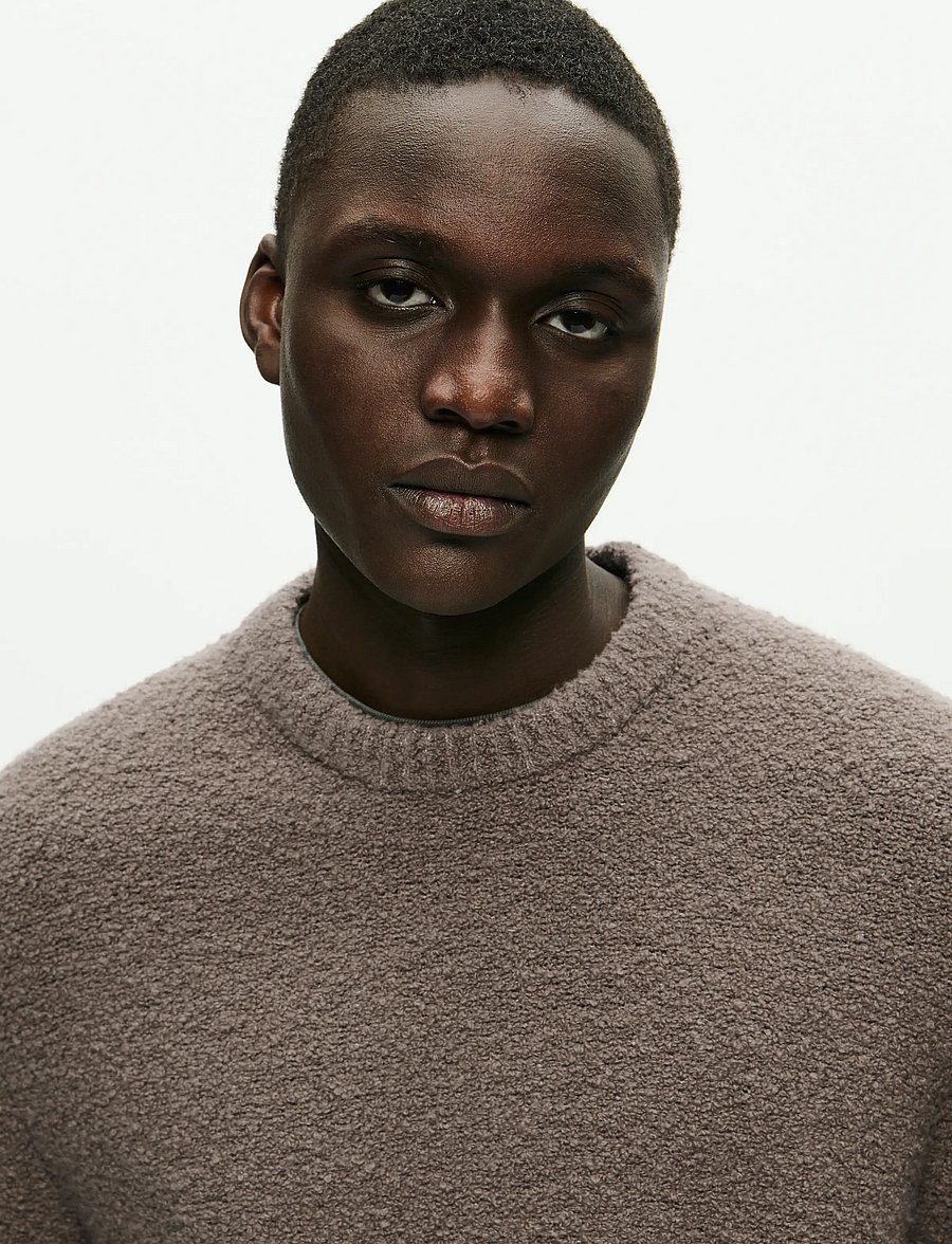 WOOD WOOD - WWAndy crew neck 25191 - Ümara kaelusega - fallen rock - 4
