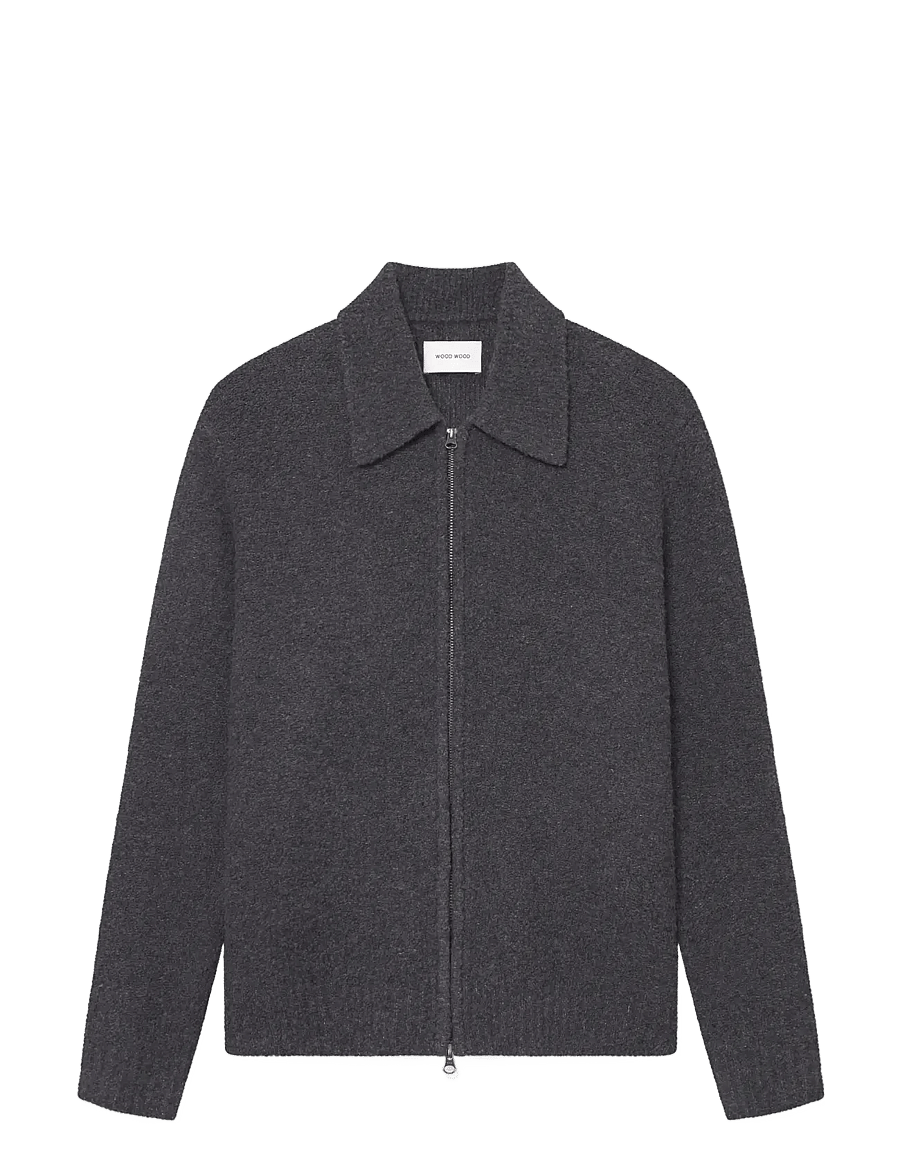 WOOD WOOD - WWAndy cardigan 25191 - kardiganid - black sand - 1