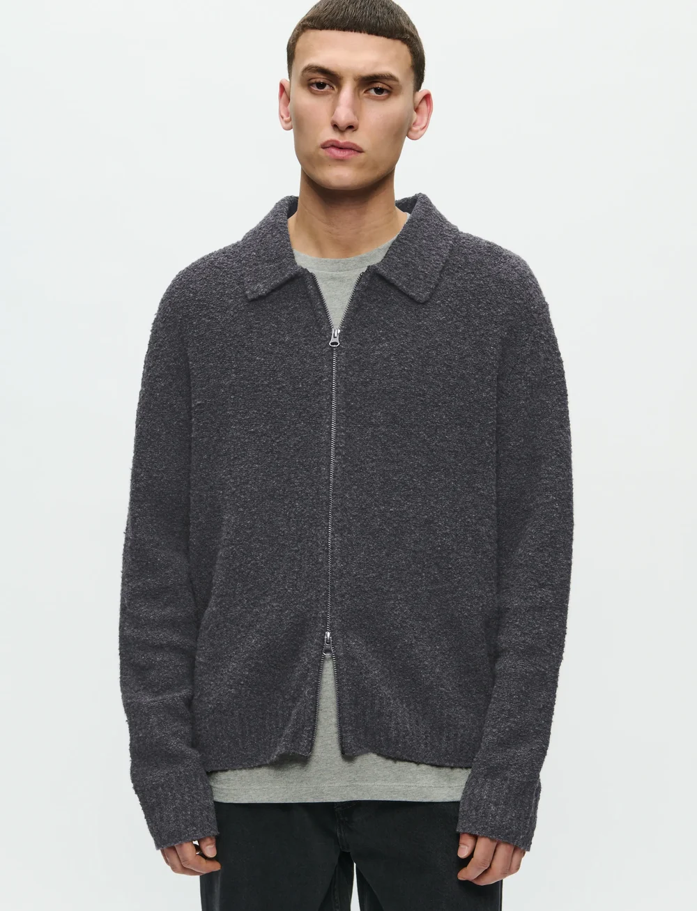 WOOD WOOD - WWAndy cardigan 25191 - koftor - black sand - 0