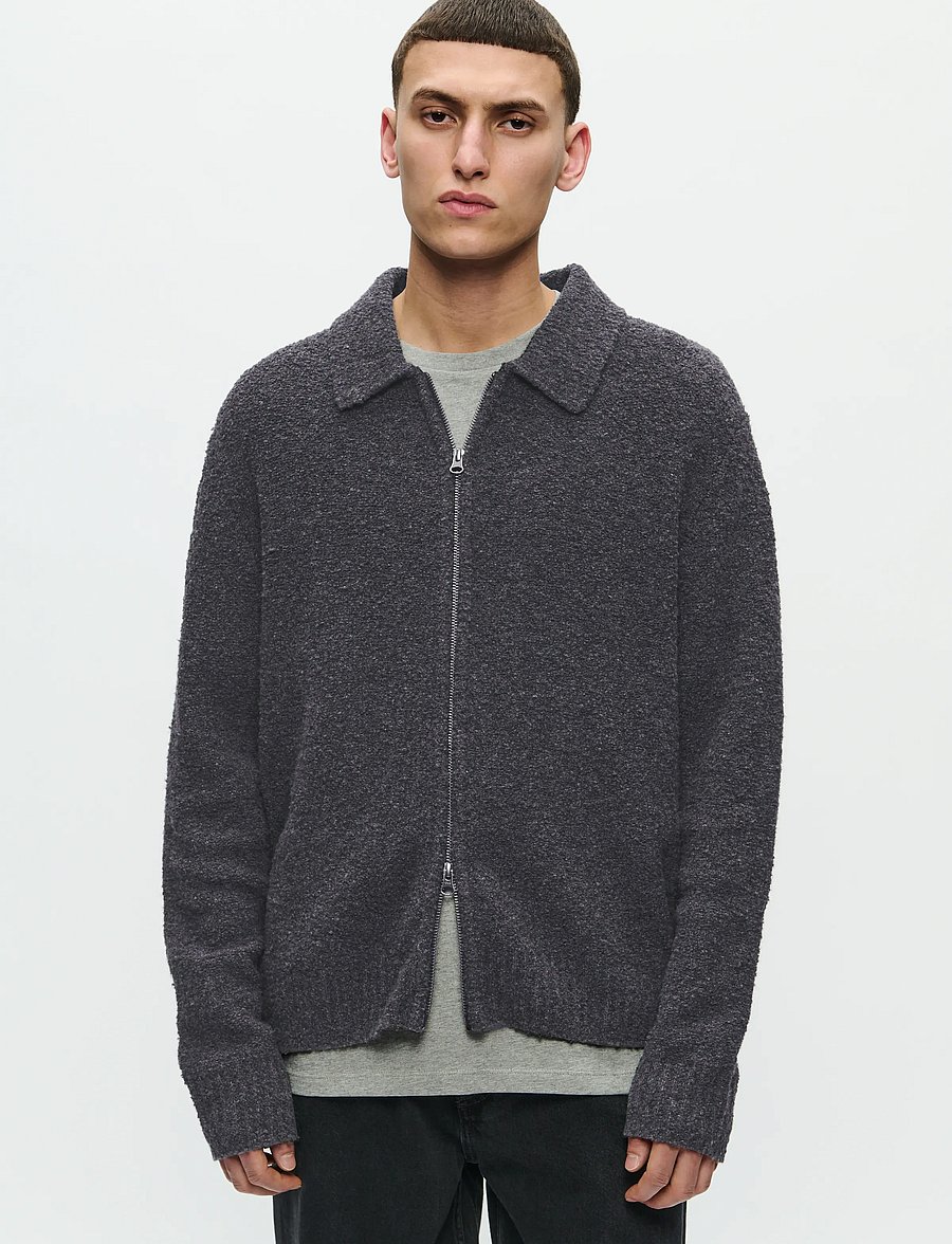 WOOD WOOD - WWAndy cardigan 25191 - kardiganid - black sand - 0