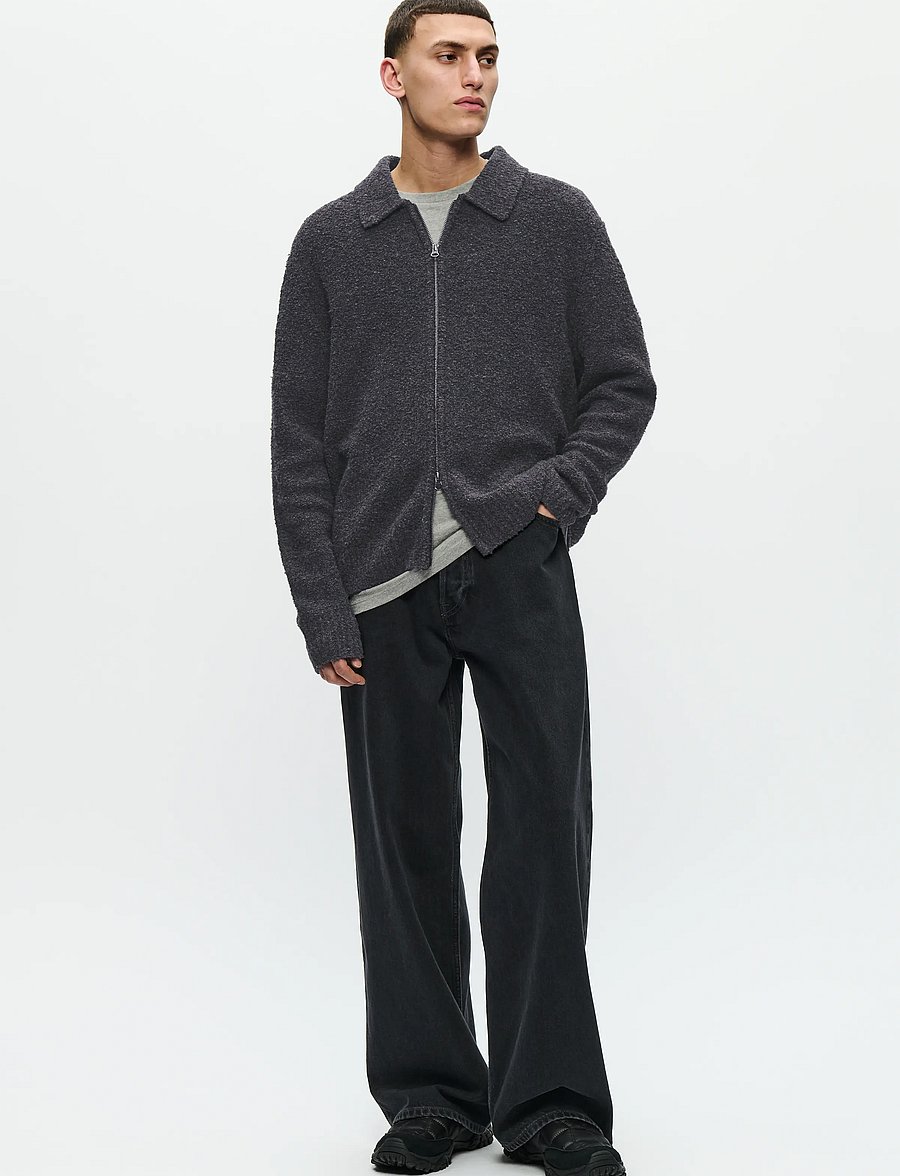 WOOD WOOD - WWAndy cardigan 25191 - kardiganid - black sand - 2