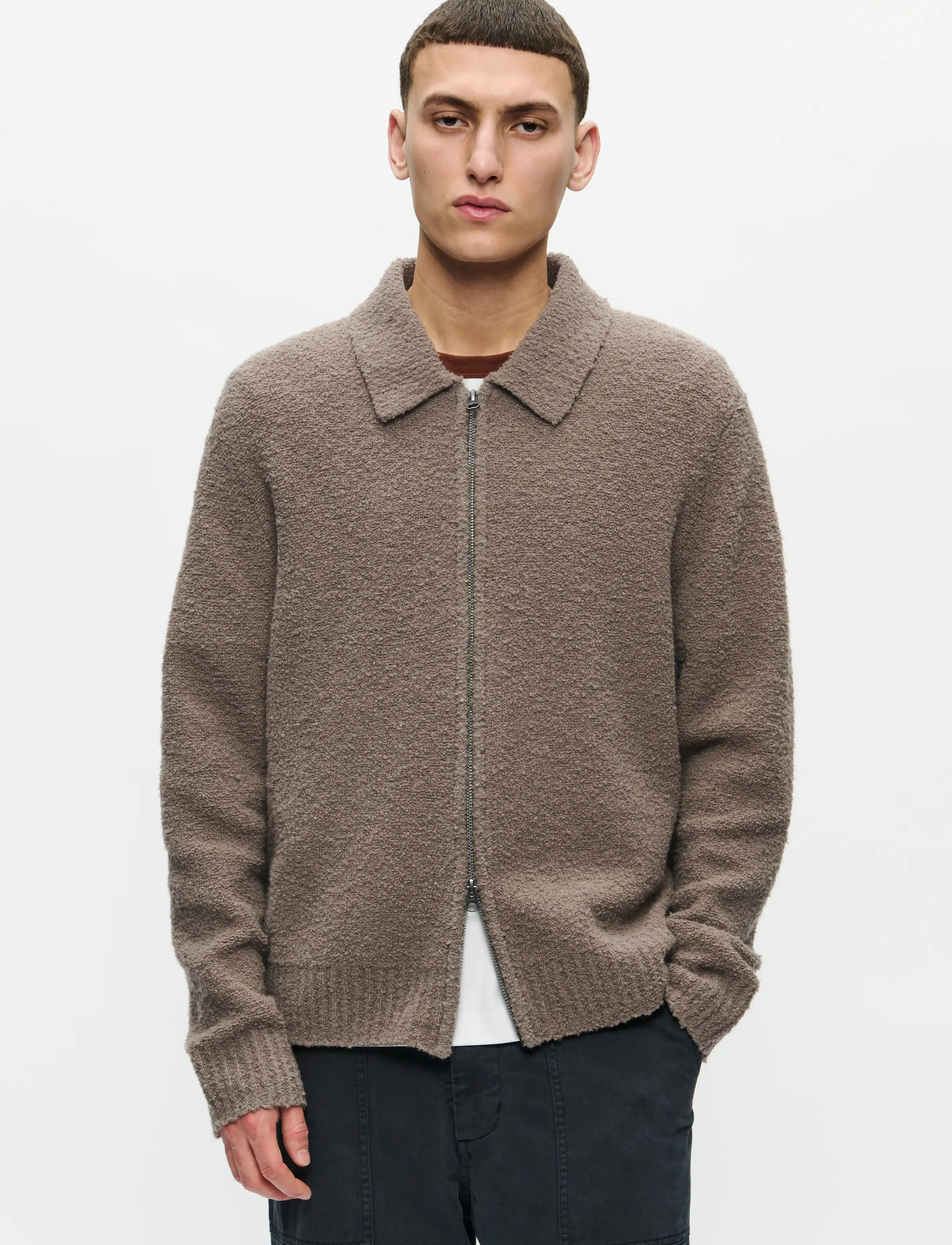 WOOD WOOD WWAndy cardigan 25191 - Kläder - FALLEN ROCK / brown