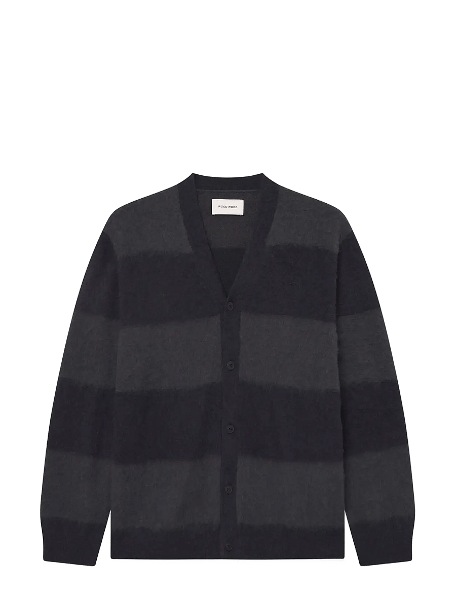 WOOD WOOD - WWLevi cardigan 25192 - kardiganid - salute stripe - 1