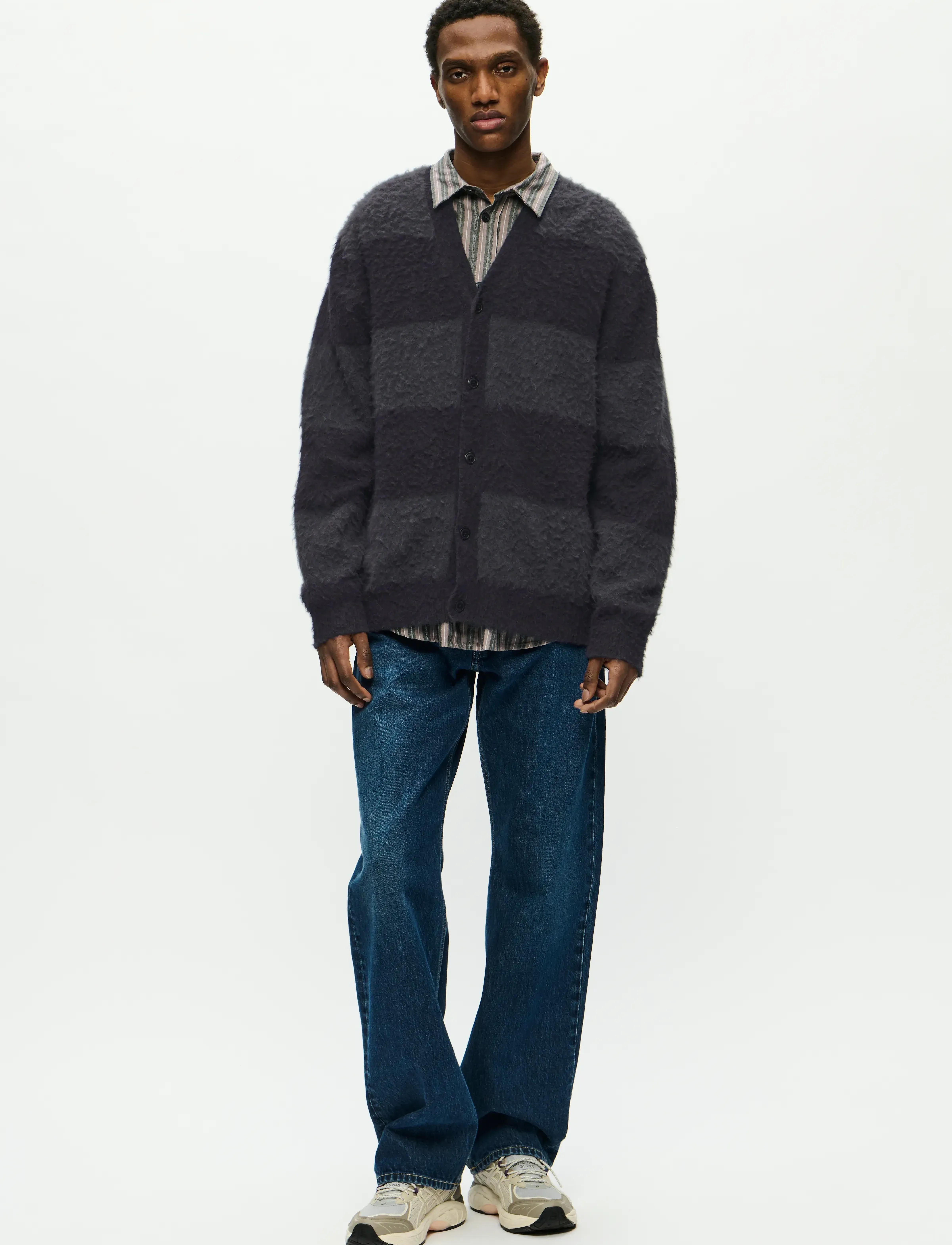 WOOD WOOD - WWLevi cardigan 25192 - koftor - salute stripe - 2