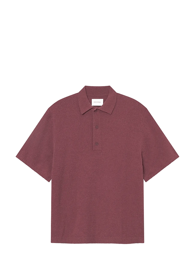 WOOD WOOD - WWKim polo 25194 - stickade pikéer - decadent chocolate - 1