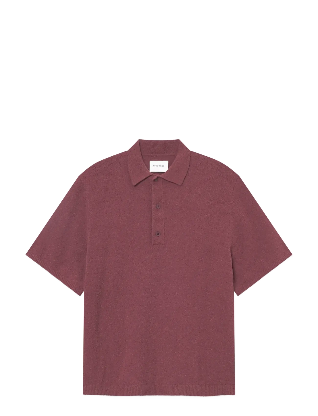 WOOD WOOD WWKim polo 25194 - Strik - DECADENT CHOCOLATE / red