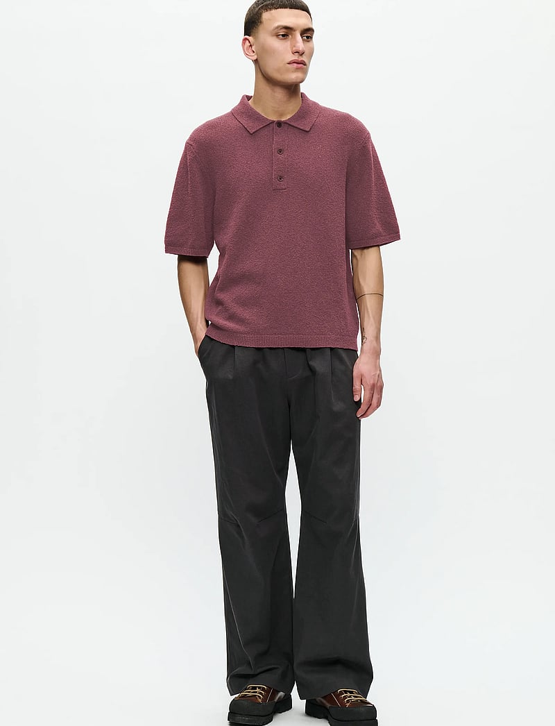 WOOD WOOD - WWKim polo 25194 - stickade pikéer - decadent chocolate - 2